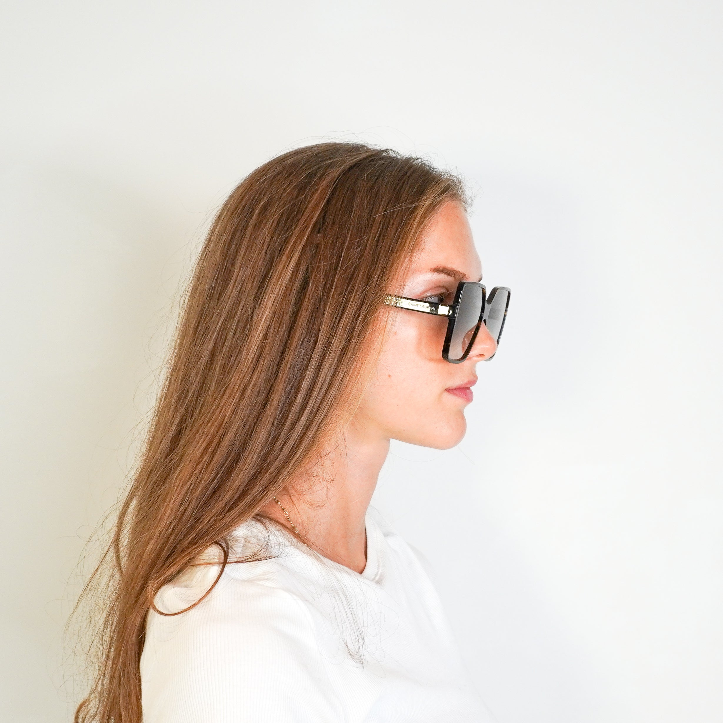 Saint Laurent Betty Oversize Tortoise Shell Sunglasses (RRP £355) | Authentic Preloved