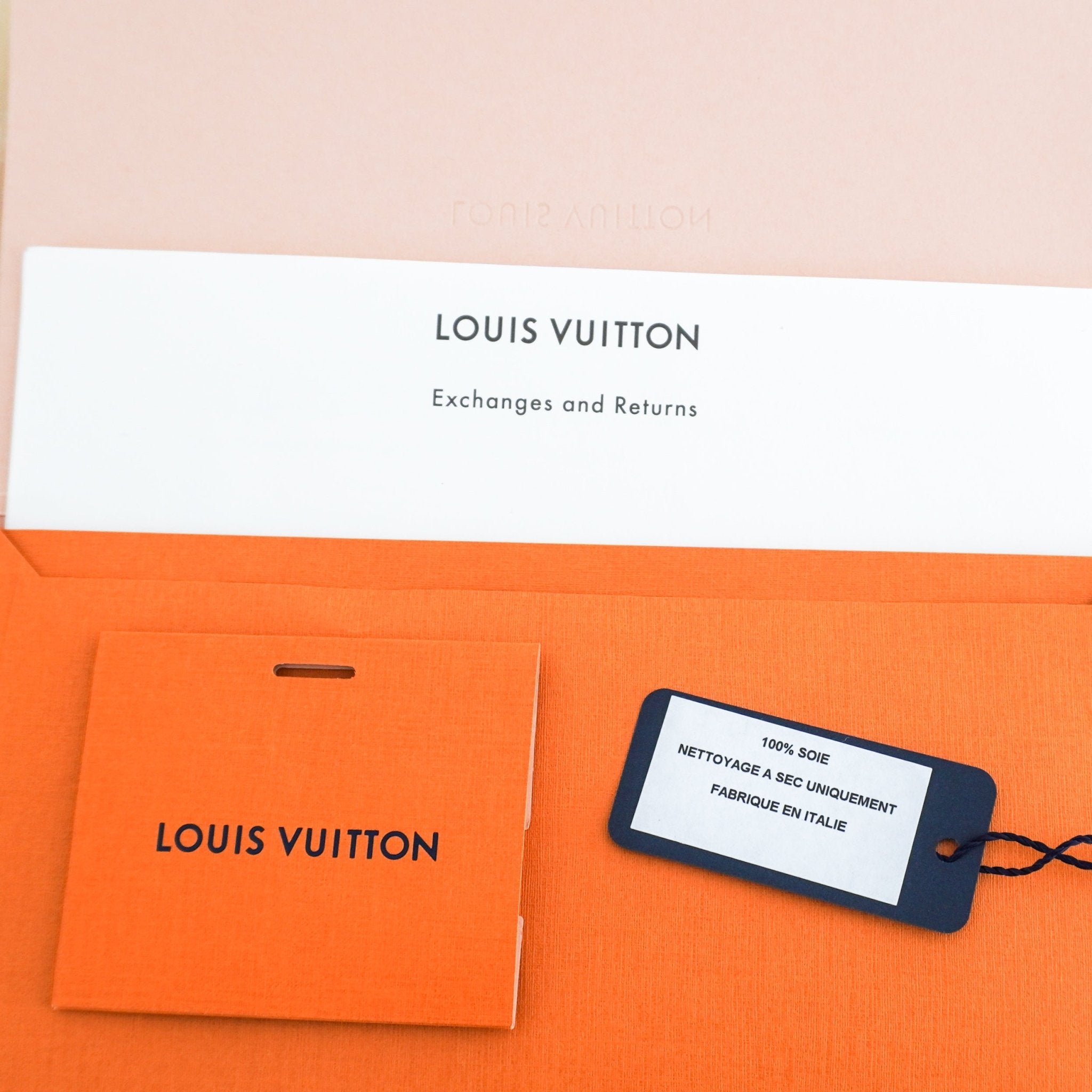 Louis Vuitton Beige Monogram Silk Scarf RRP £400 | Authentic Preloved FINAL SALE - Reloved Again