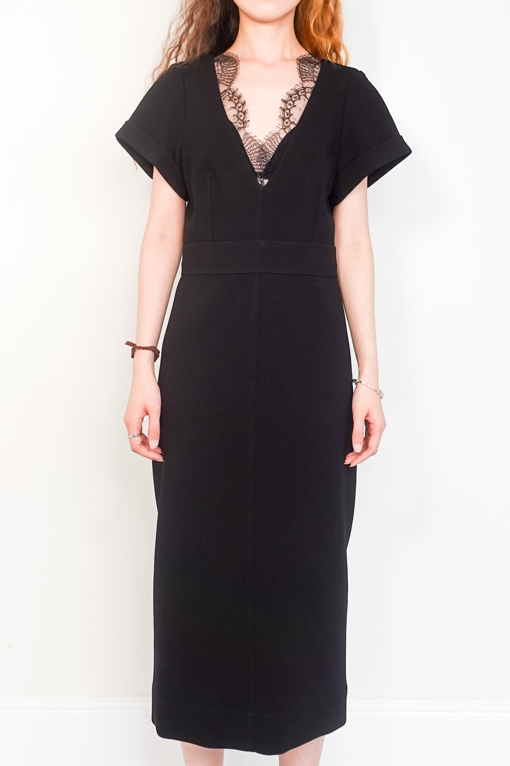 Black evening midi dress RRP £325