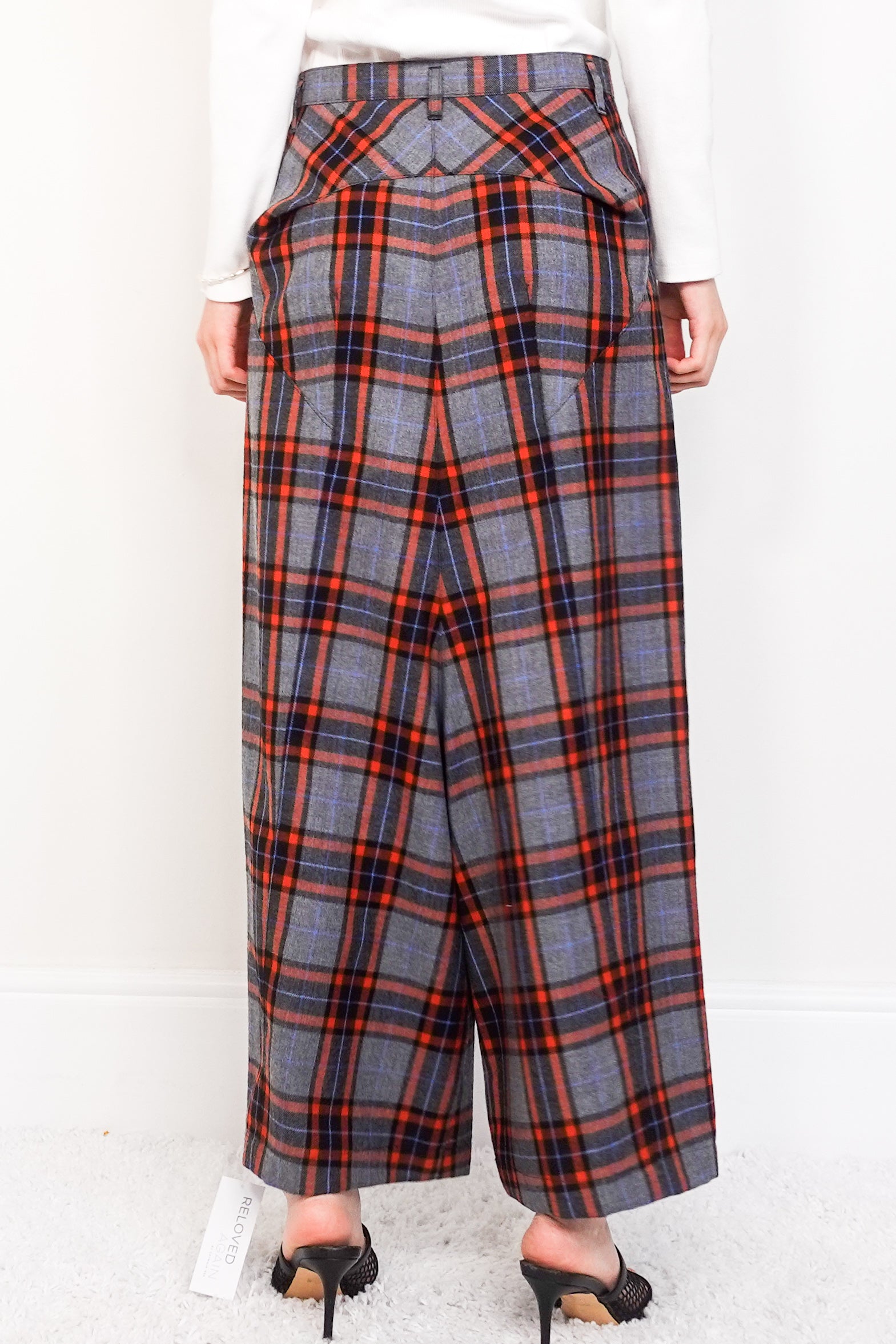 Wool checkered trousers RRP £380