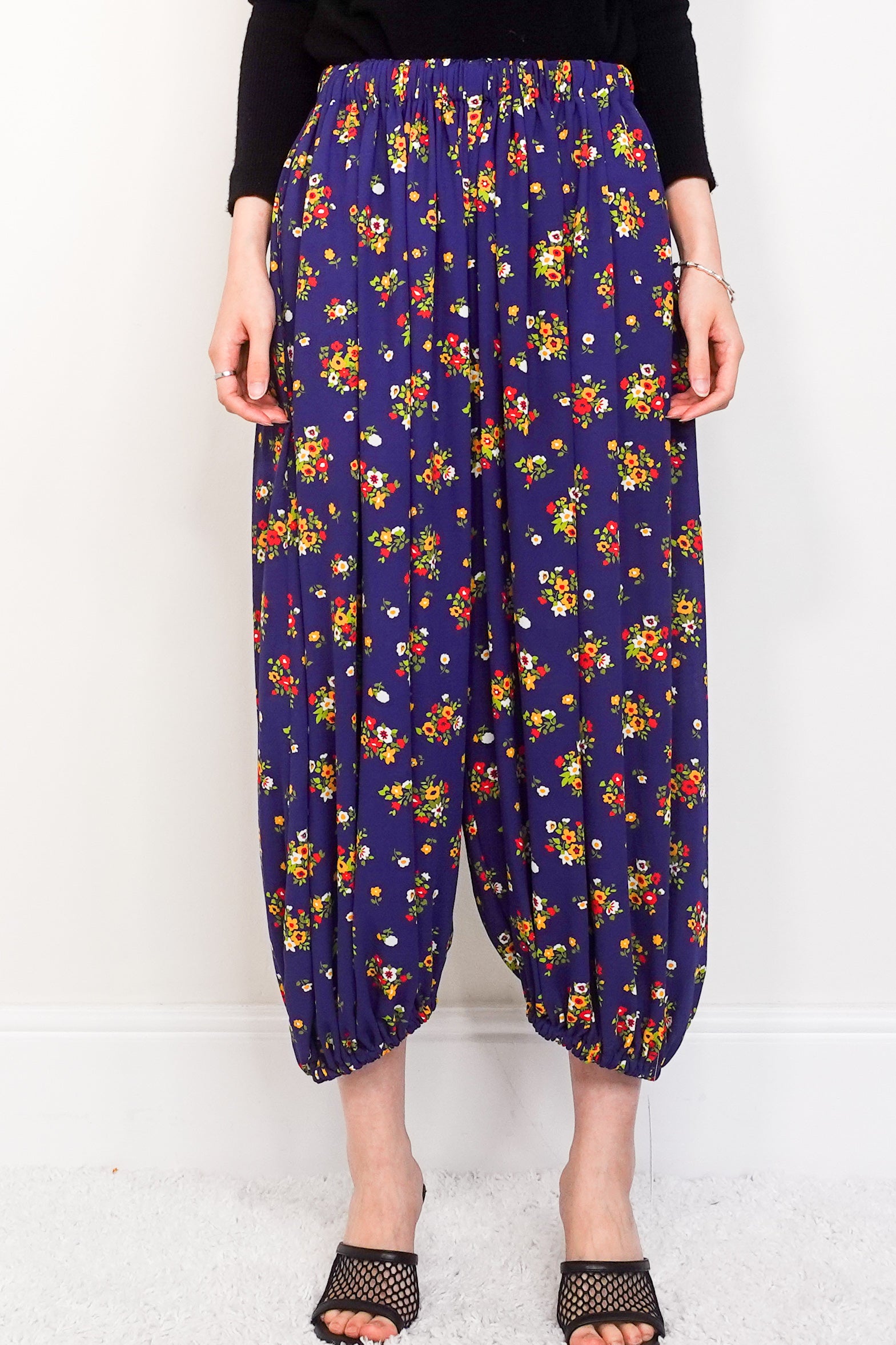 Blue floral trousers RRP £450