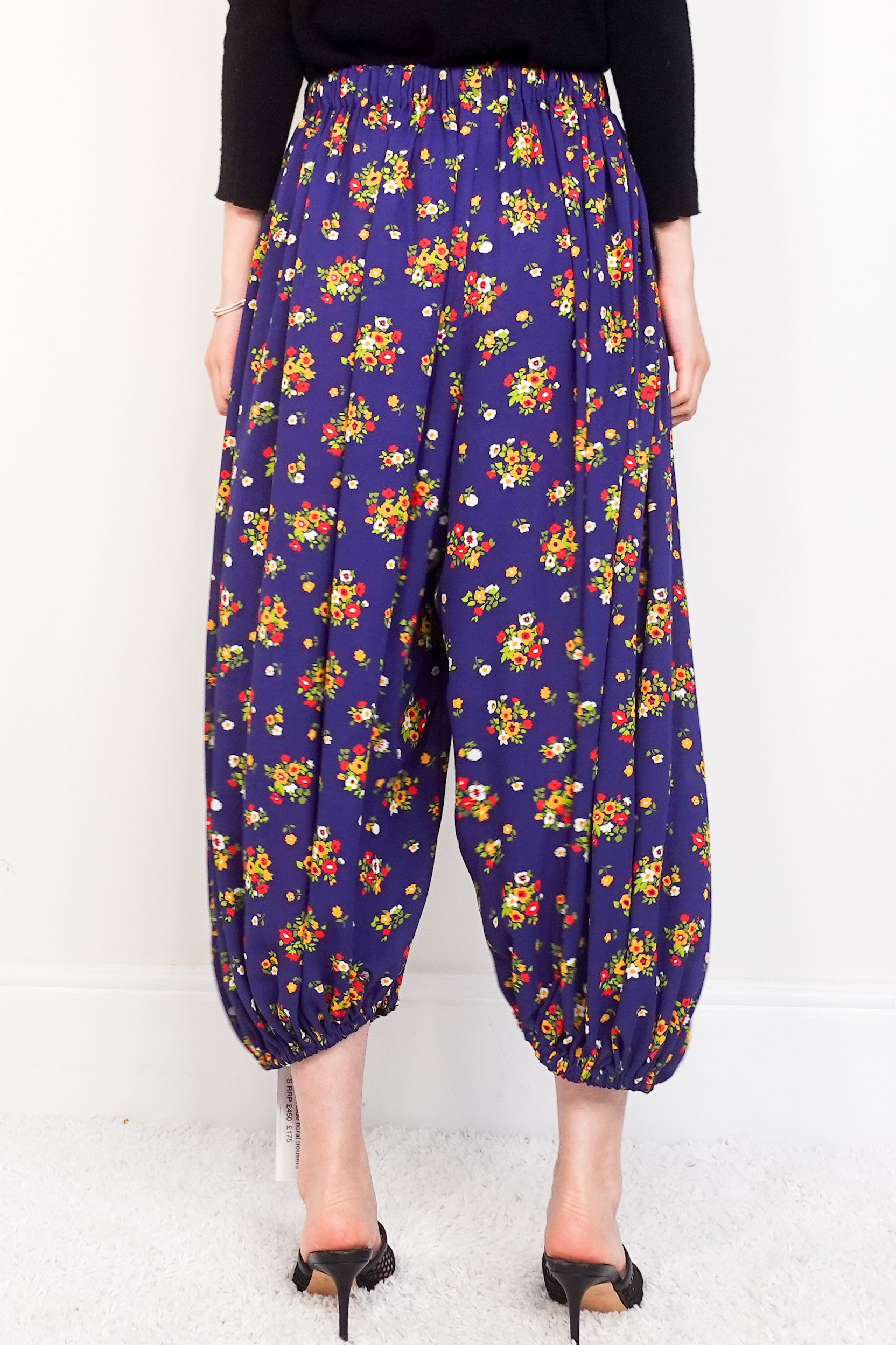 Blue floral trousers RRP £450