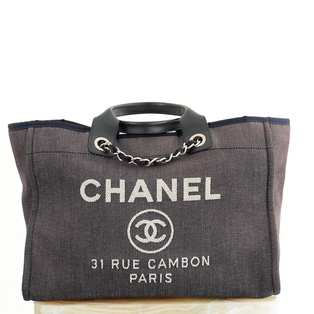 Chanel Deuville Medium Denim Tote Bag (RRP £3800) | Authentic Preloved