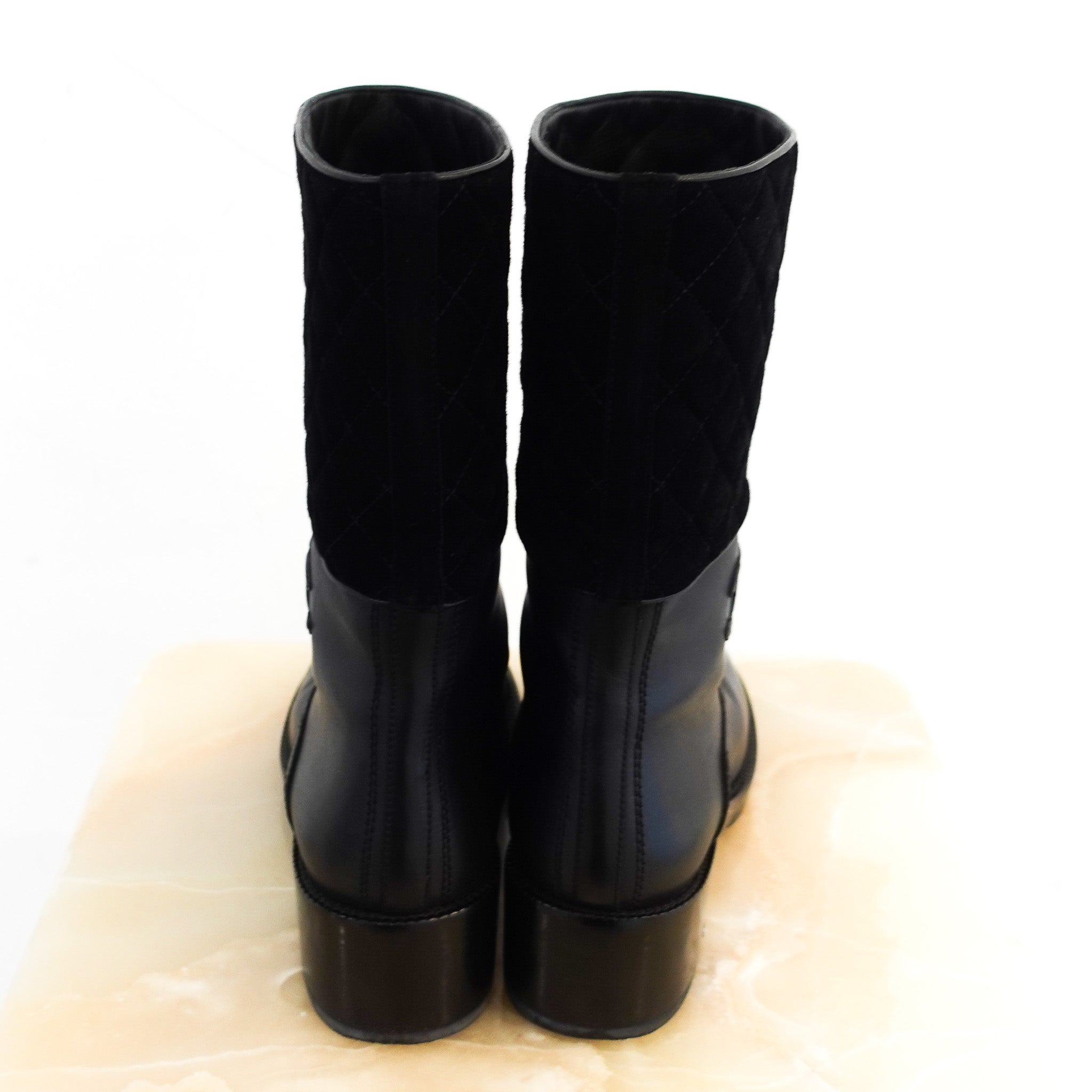 Chanel CC Leather Boots RRP £1500 | Authentic Preloved - Reloved Again