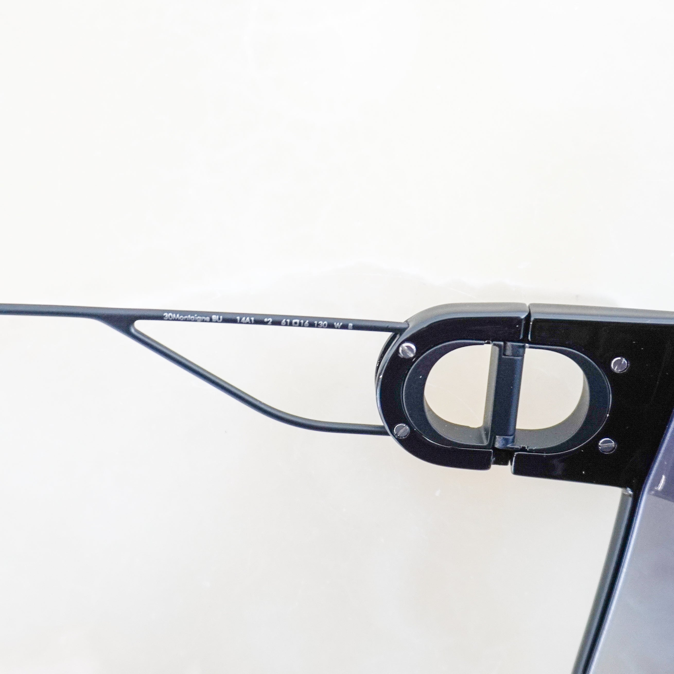 Christian Dior Black 30Montaigne Oversized Sunglasses (RRP £380) | Authentic Preloved FINAL SALE