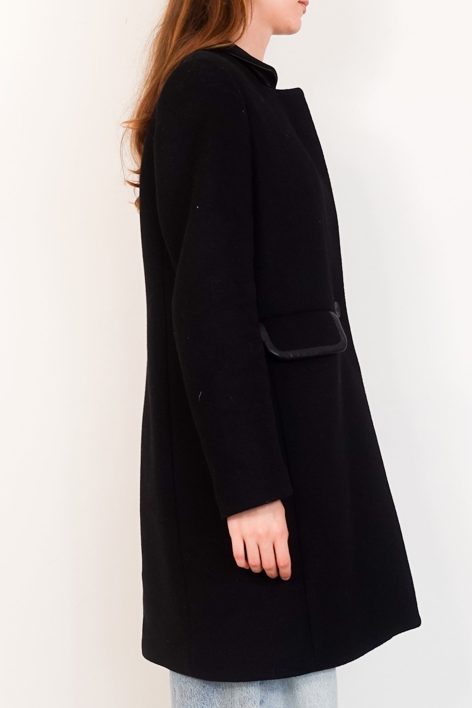 Black wool coat RRP £400