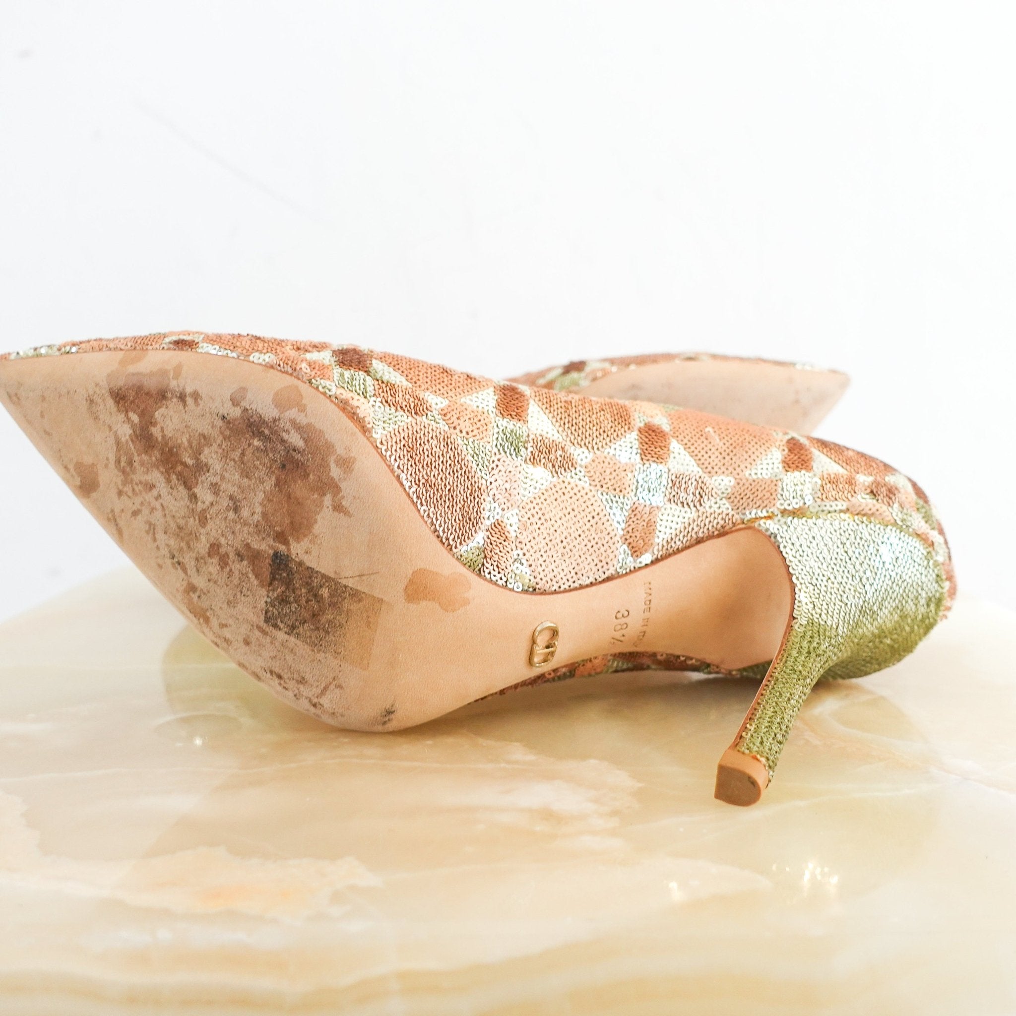 Dior Sequin Heels RRP £810 | Authentic Preloved - Reloved Again