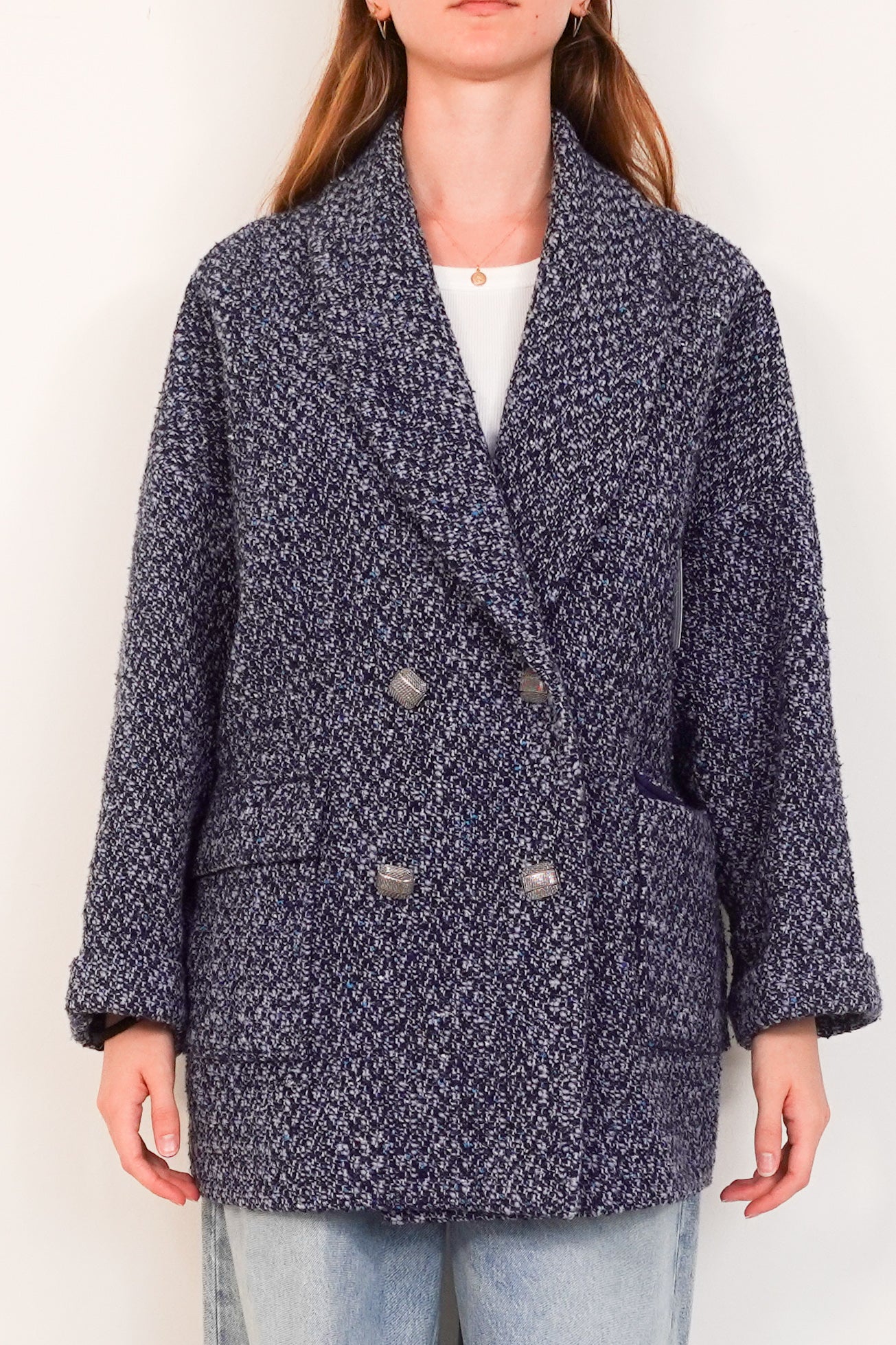 Blue wool coat RRP £400