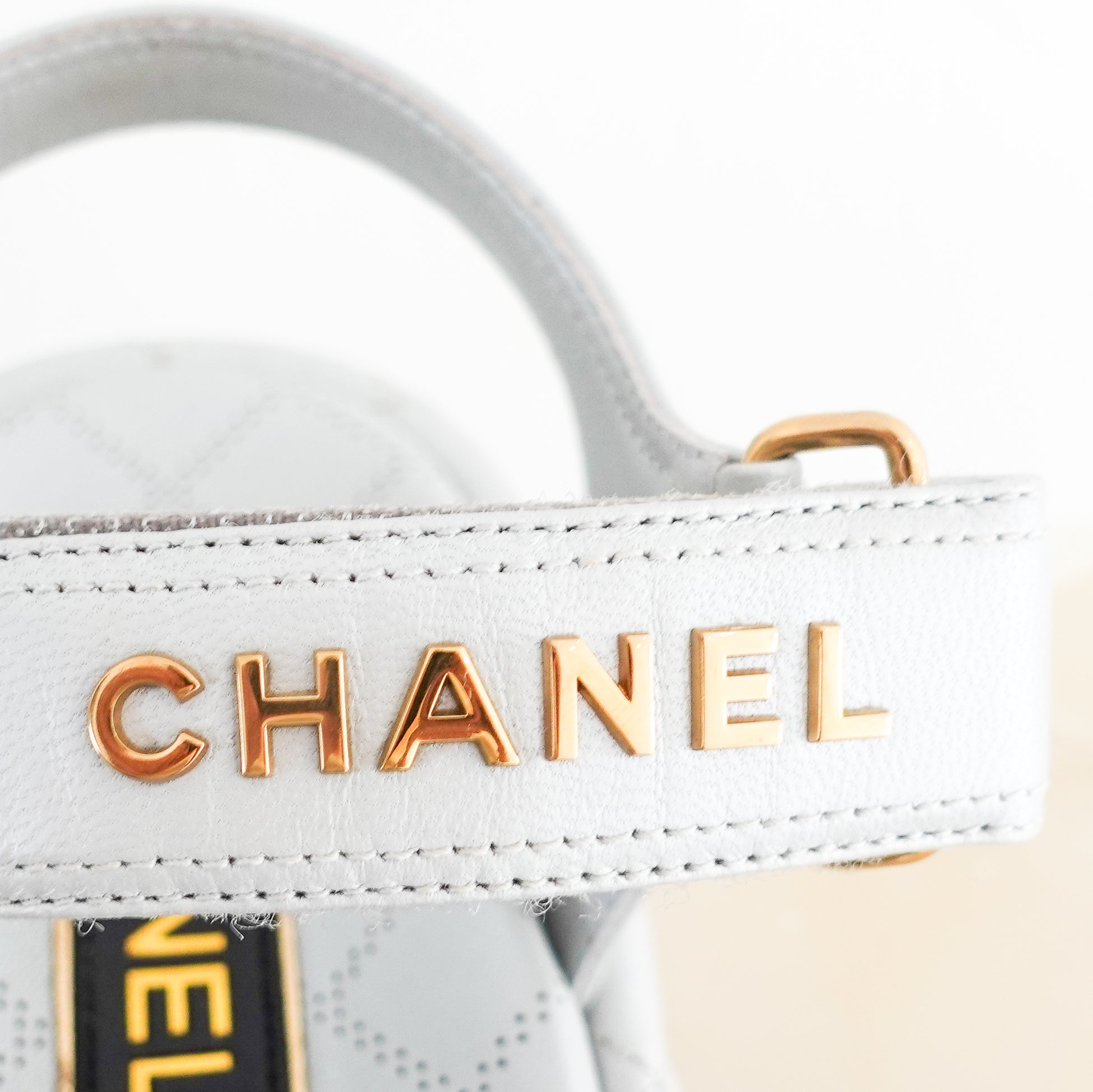 Chanel Quilted Silver Leather Mules Dad Sandals CURRENT SEASON RRP £1.6K | Authentic Preloved - Reloved Again