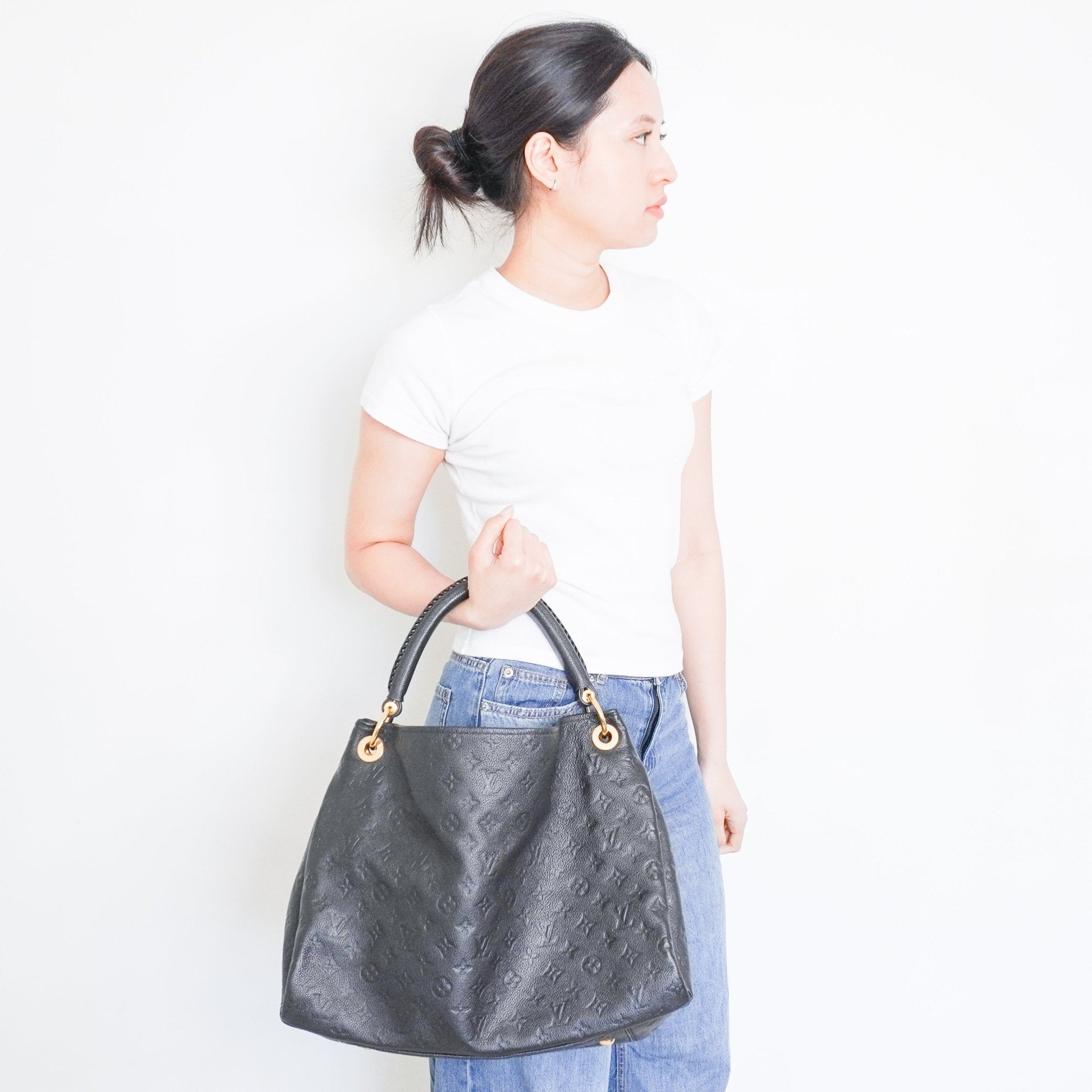 Louis Vuitton Artsy MM Tote Bag in Black RRP £2500 | Authentic Preloved - Reloved Again