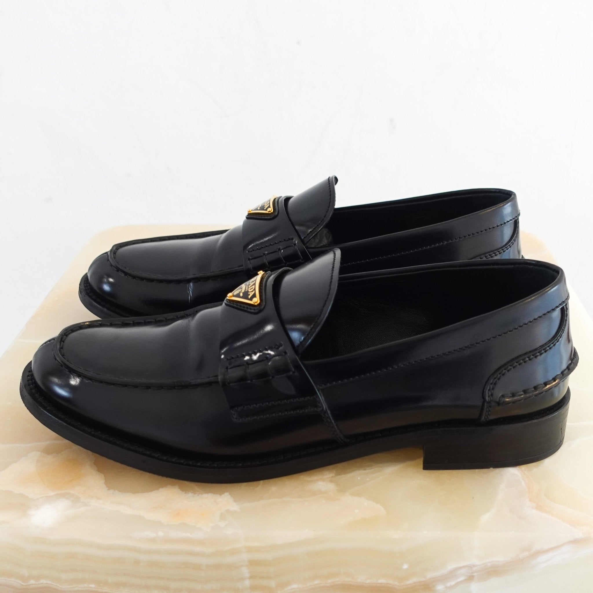 Prada Black Penny Loafers RRP £870 | Authentic Preloved - Reloved Again