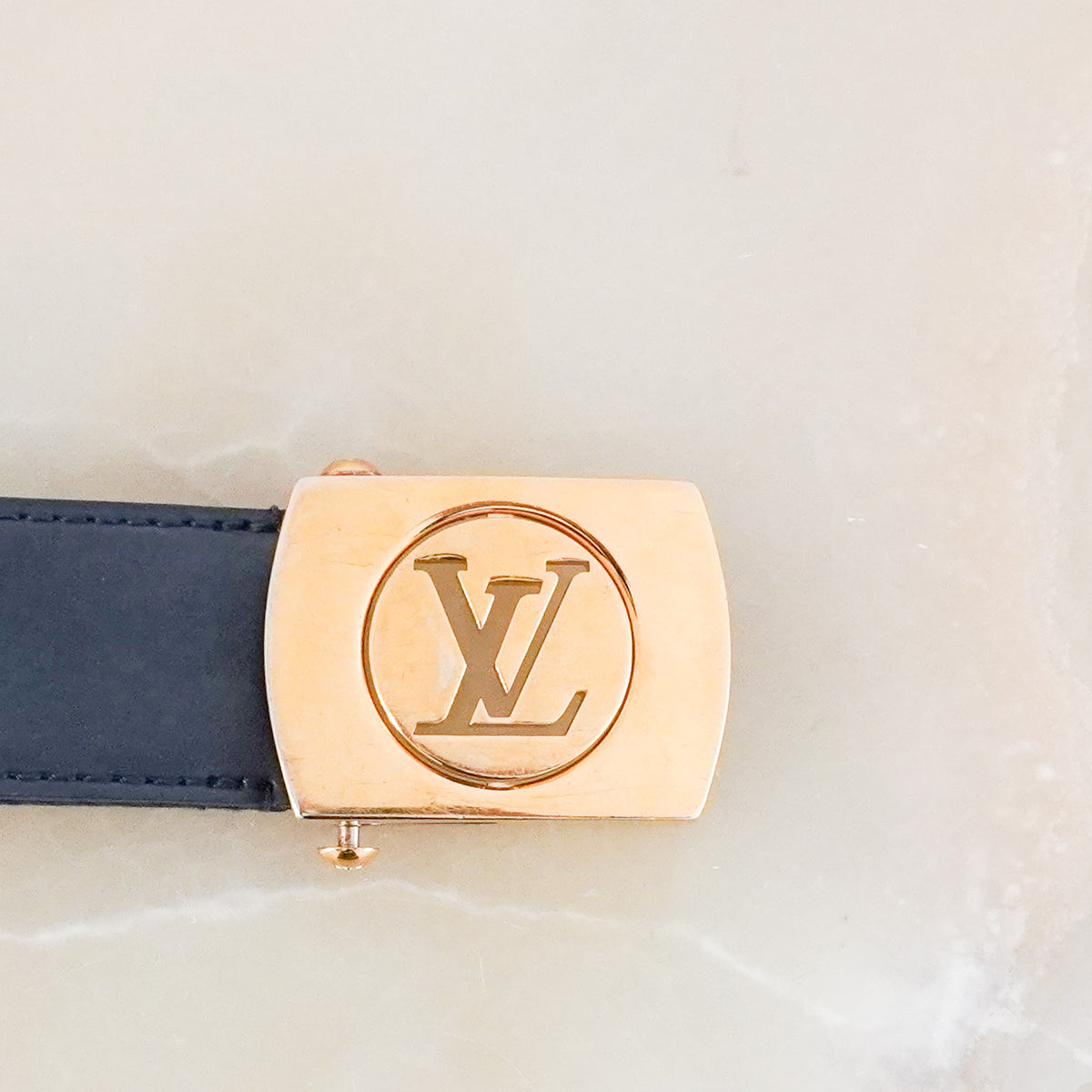 Louis Vuitton Canvas Monogram Buckle Belt | FINAL SALE Authentic Preloved - Reloved Again