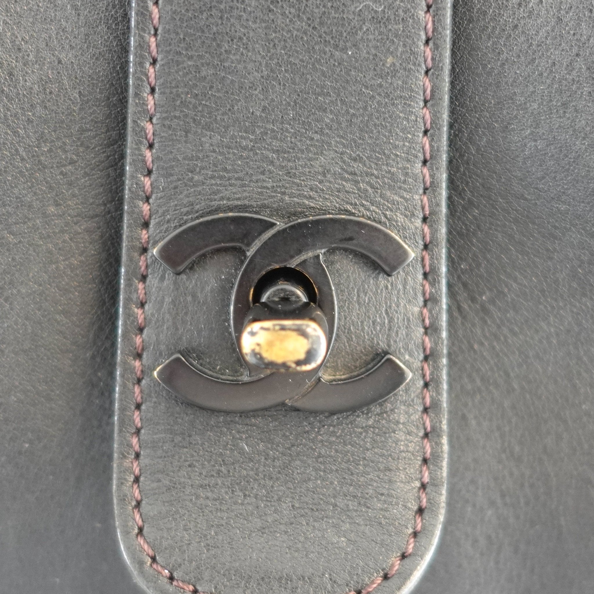 Chanel Black Leather Slouch Tote bag | Authentic Preloved - Reloved Again