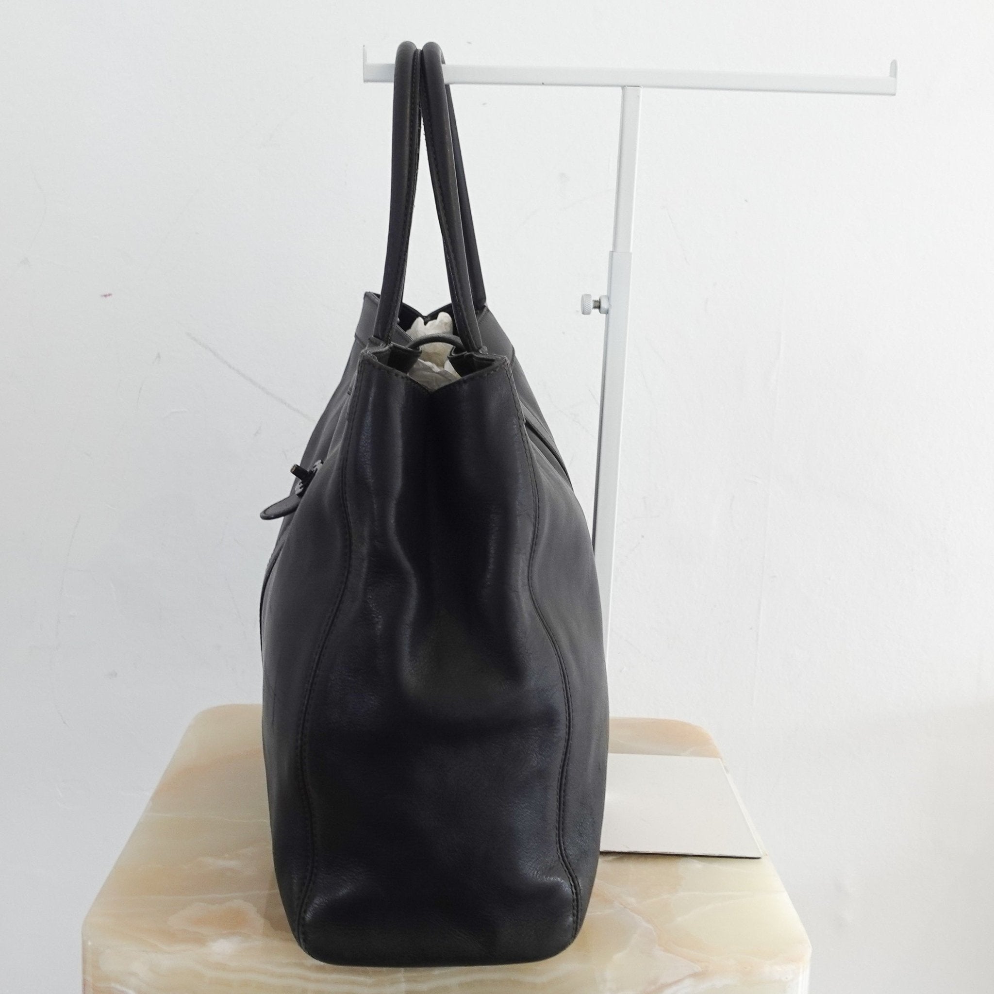 Chanel Black Leather Slouch Tote bag | Authentic Preloved - Reloved Again