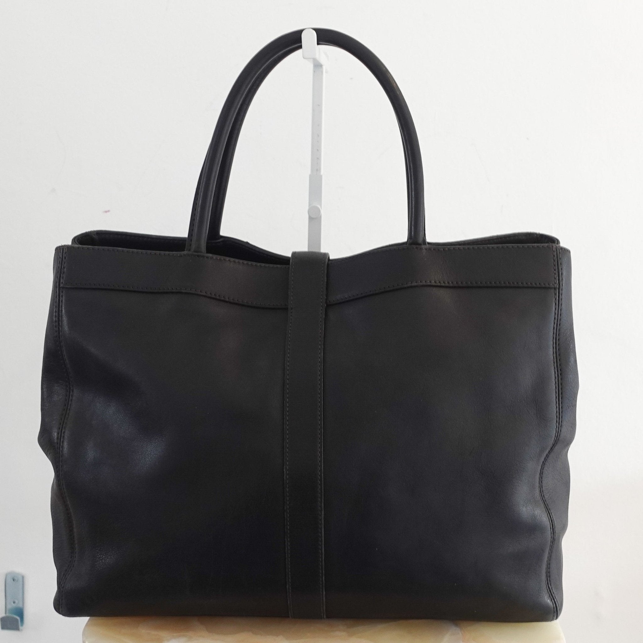 Chanel Black Leather Slouch Tote bag | Authentic Preloved - Reloved Again