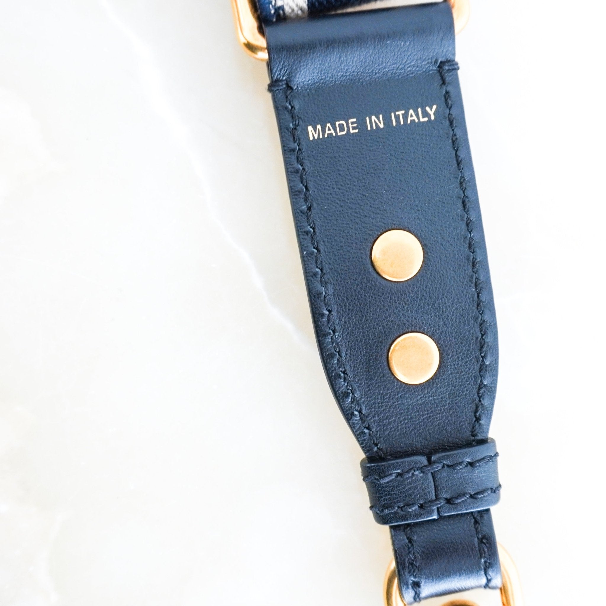 Dior Navy Logo Bag Strap RRP £860 | Authentic Preloved FINAL SALE - Reloved Again