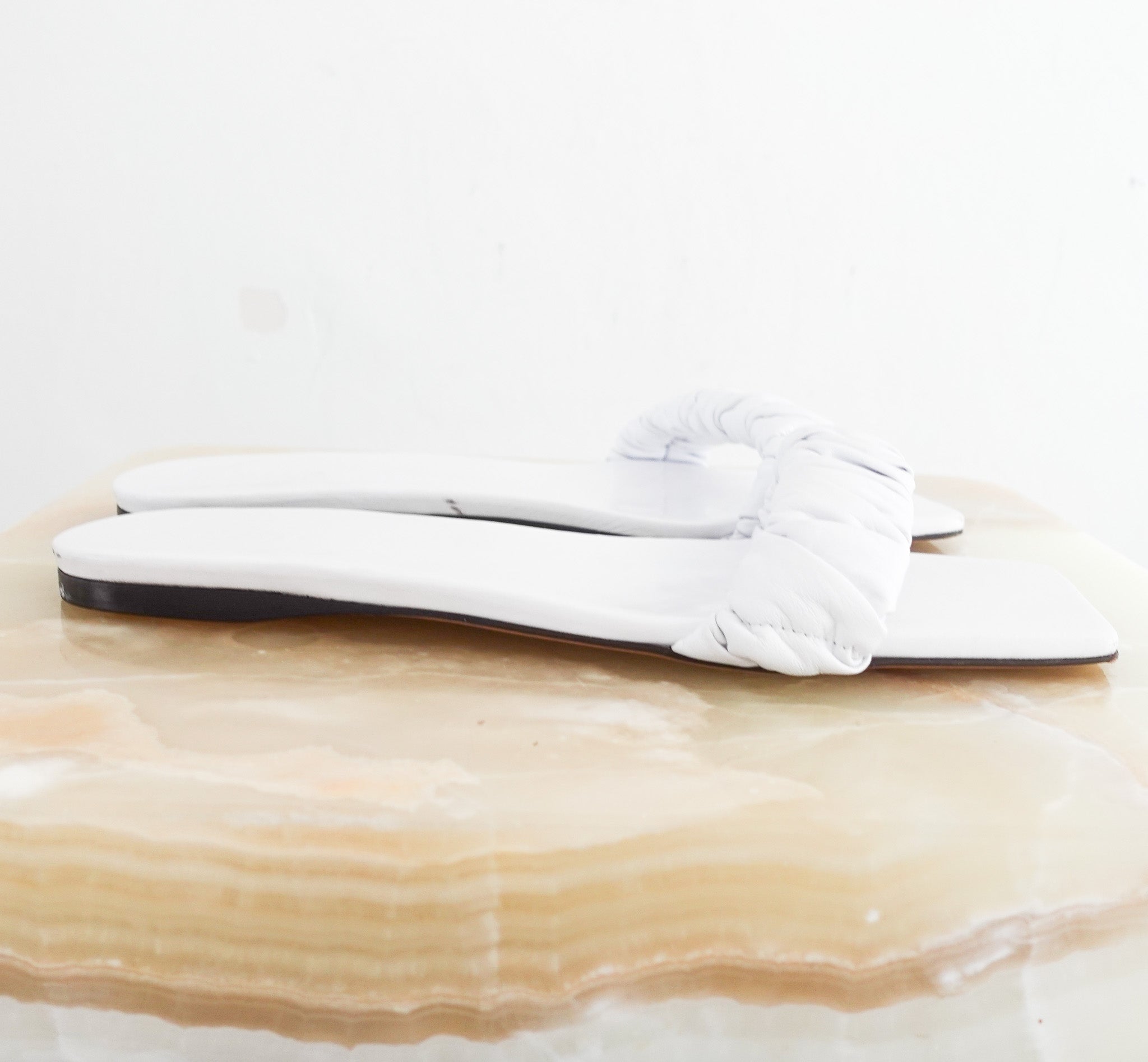 Tibi White Slider Sandals RRP £250 | Preloved and Authentic