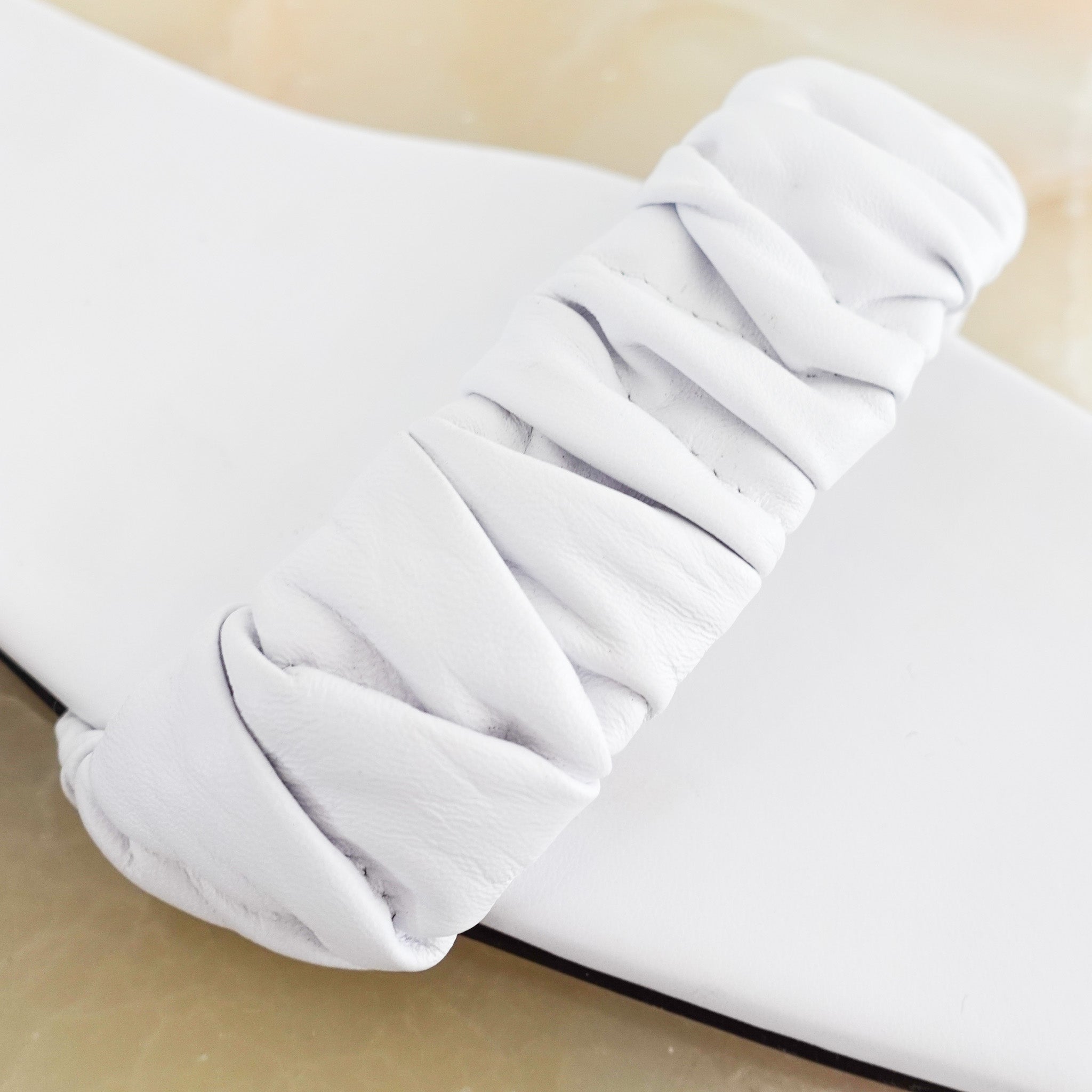 Tibi White Slider Sandals RRP £250 | Preloved and Authentic