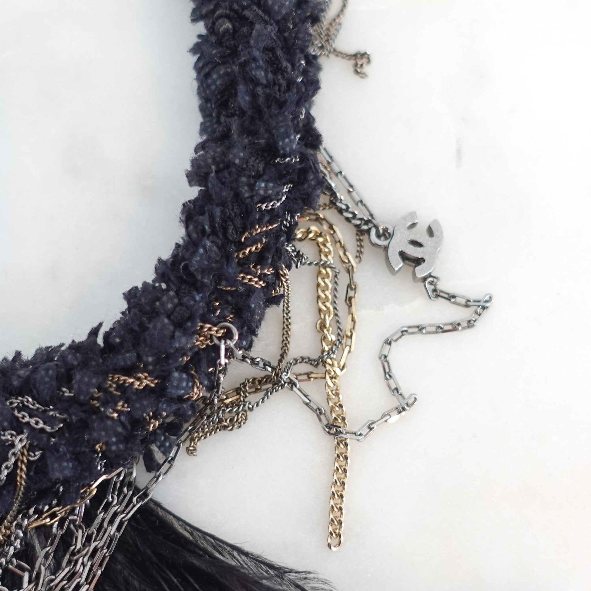 Chanel Feather Necklace Runway Piece | Authentic Preloved - Reloved Again