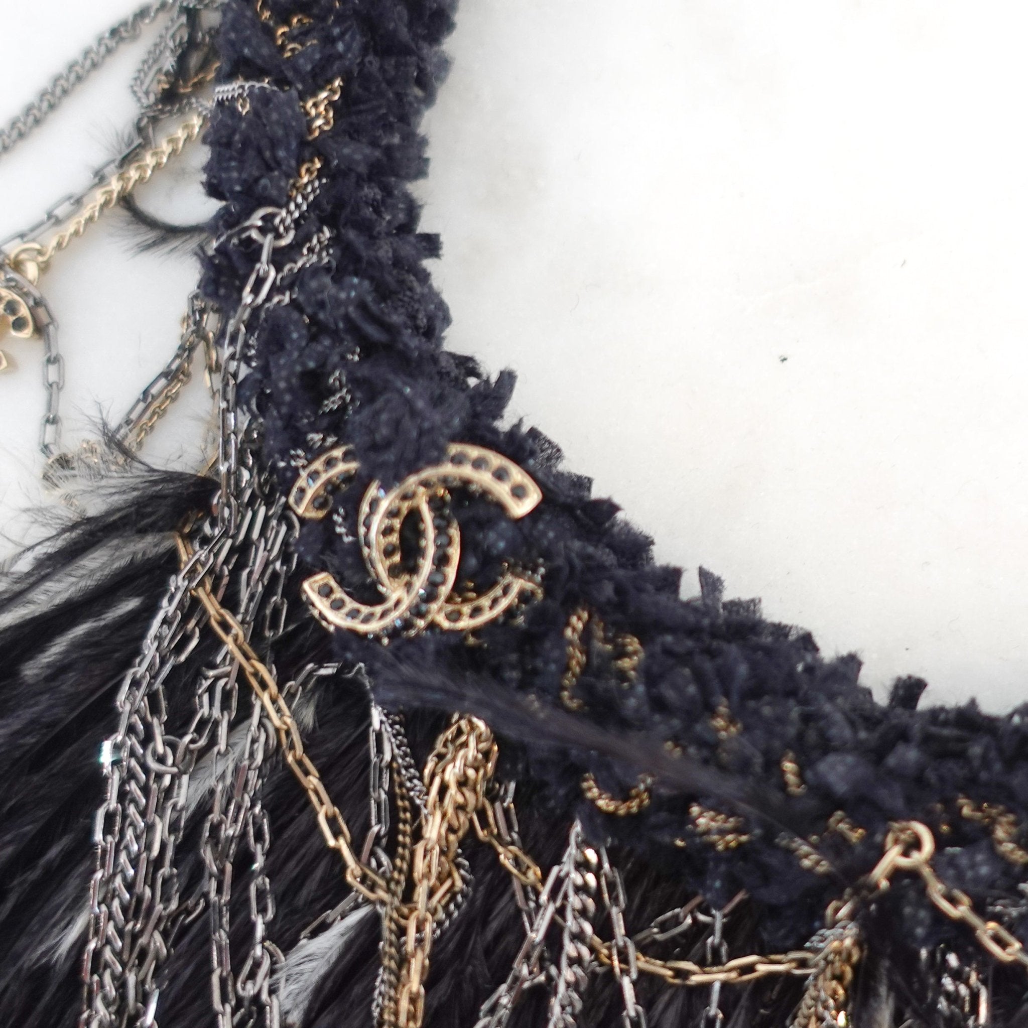 Chanel Feather Necklace Runway Piece | Authentic Preloved - Reloved Again