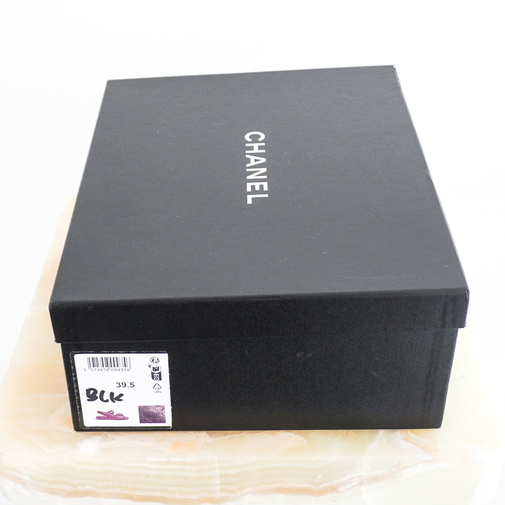 NEW Chanel Black and Gold Quilted Dad Sandals RRP £1300 | Authentic Preloved - Reloved Again
