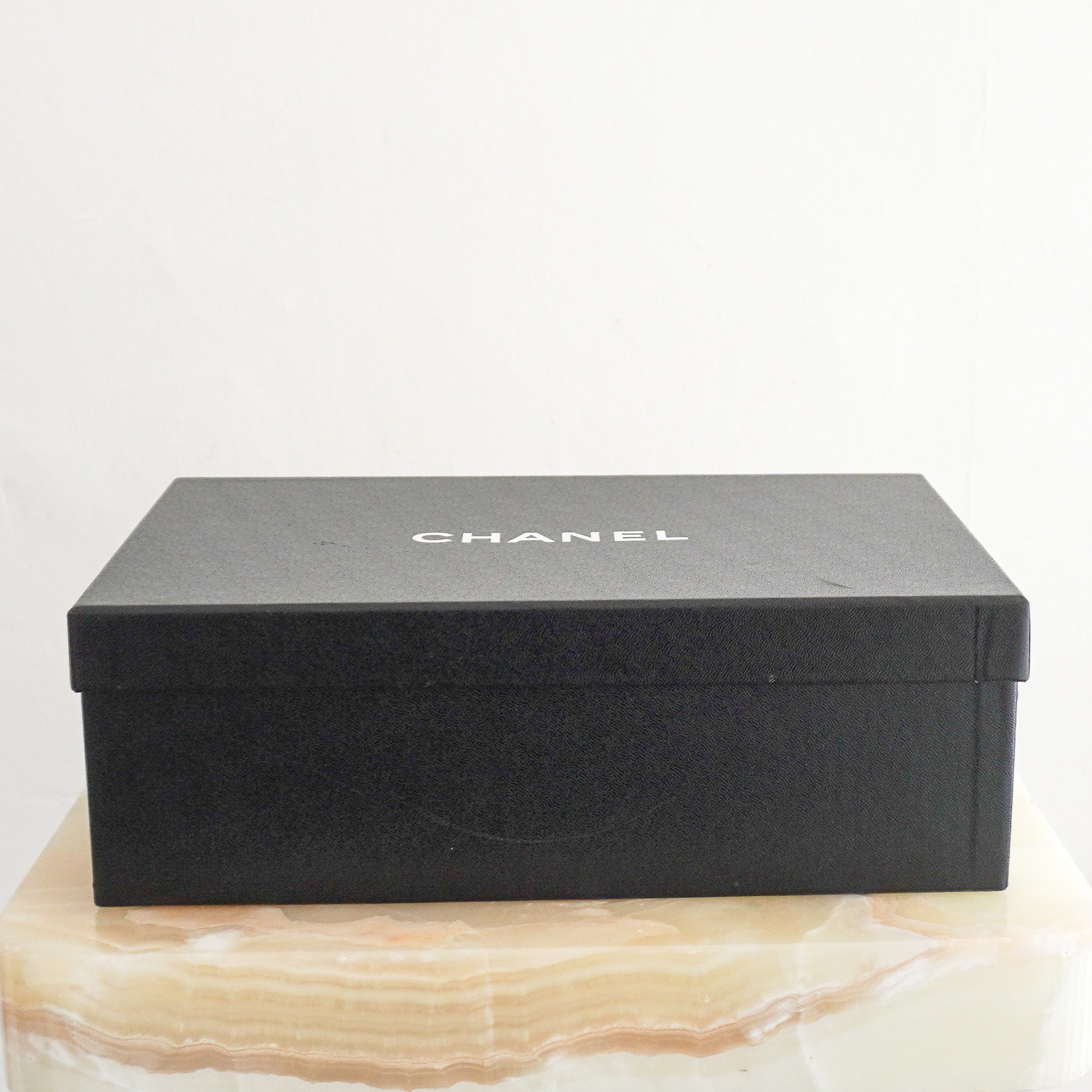 NEW Chanel Black Leather Pearl Heels (RRP £950) | Authentic Preloved
