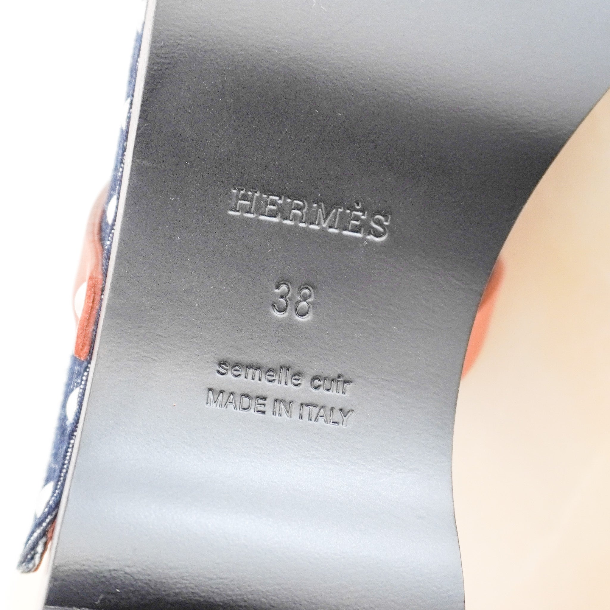 Hermès Carlotta Denim Mules (RRP £1200) | Authentic Preloved