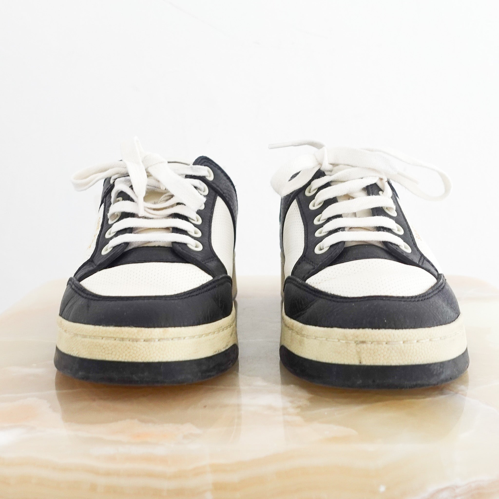 Saint Laurent SL/61 Monochrome Trainers RRP £650 | Authentic Preloved