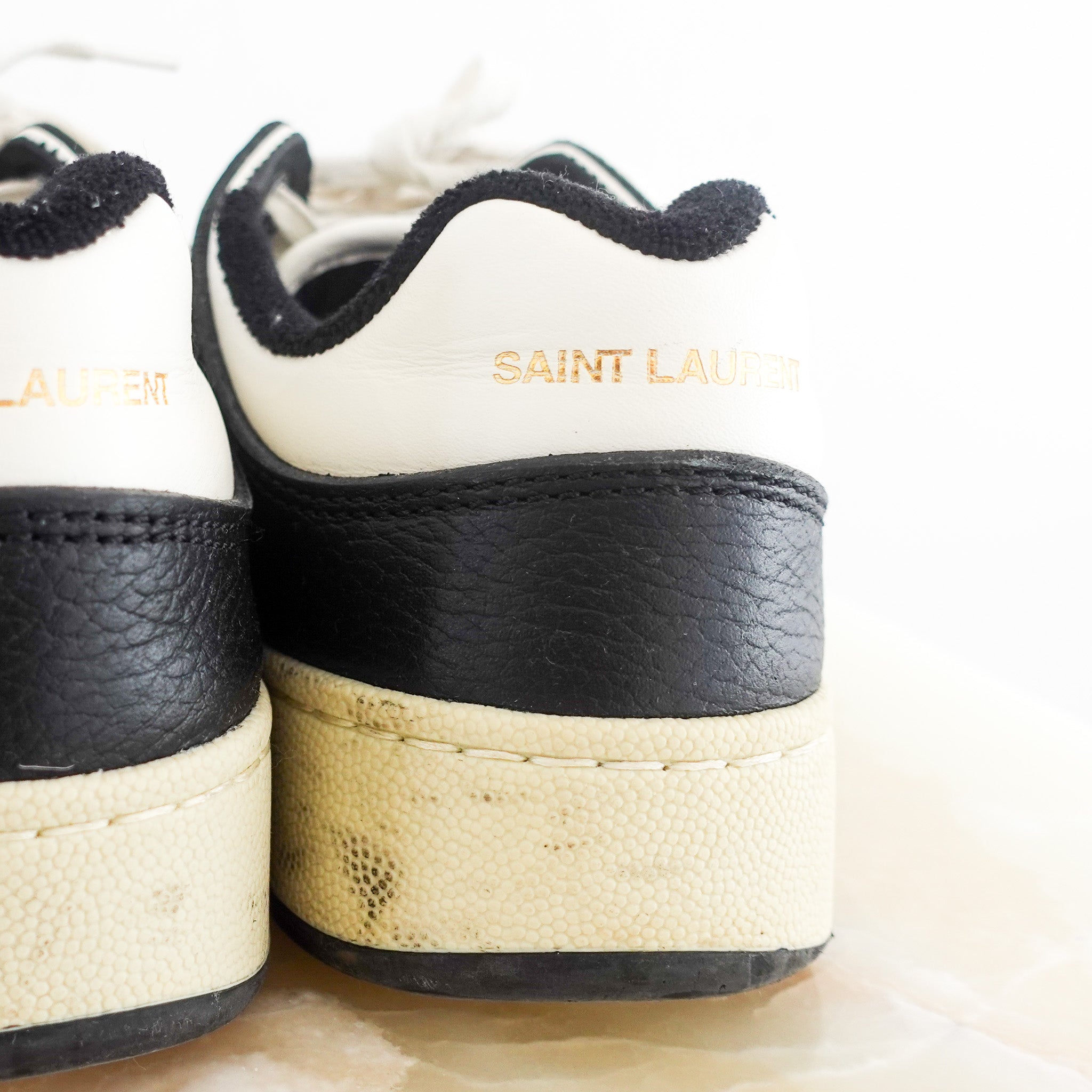 Saint Laurent SL/61 Monochrome Trainers RRP £650 | Authentic Preloved