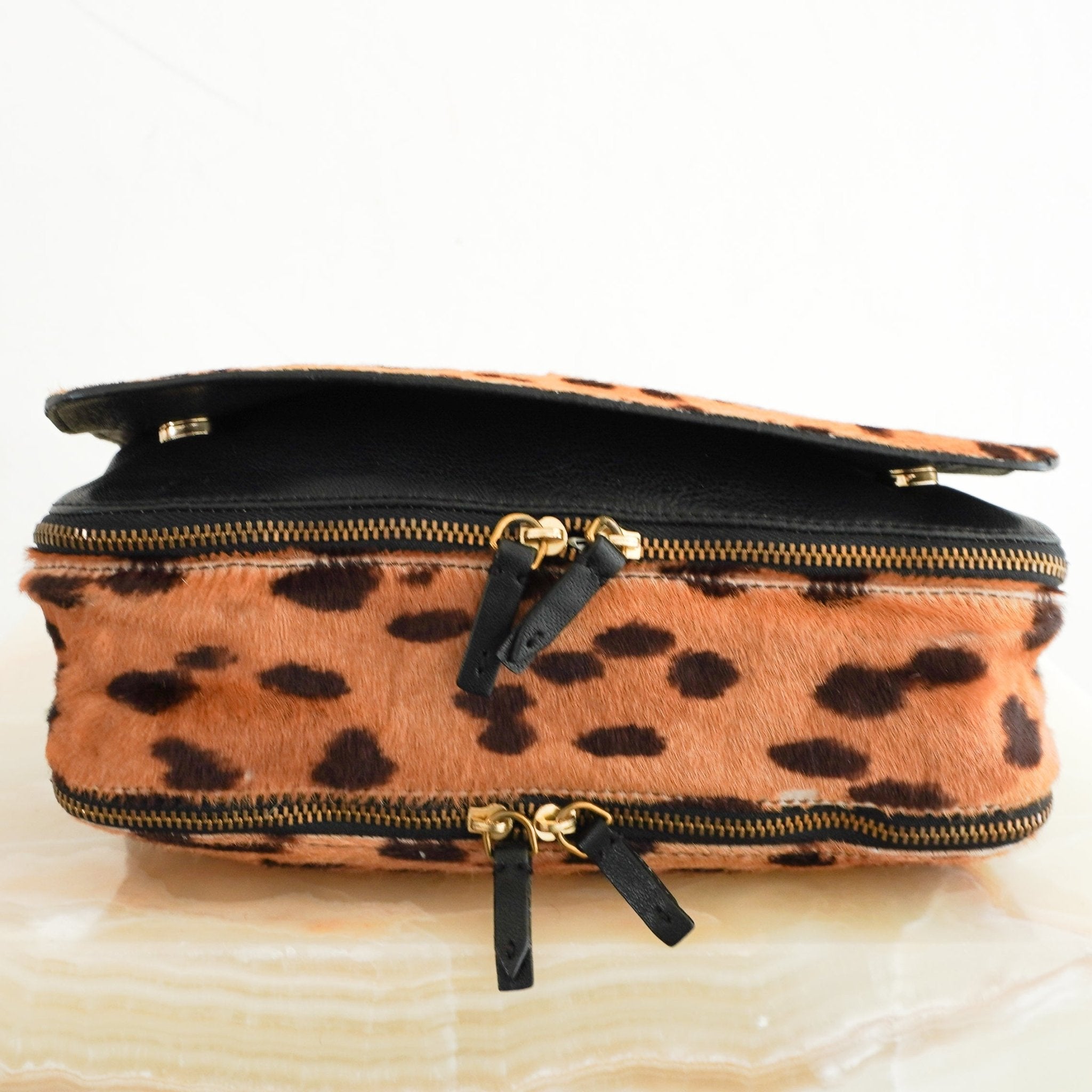 Jermone Dreyfuss Leopard Print Crossbody Bag RRP £850 | Authentic Preloved - Reloved Again