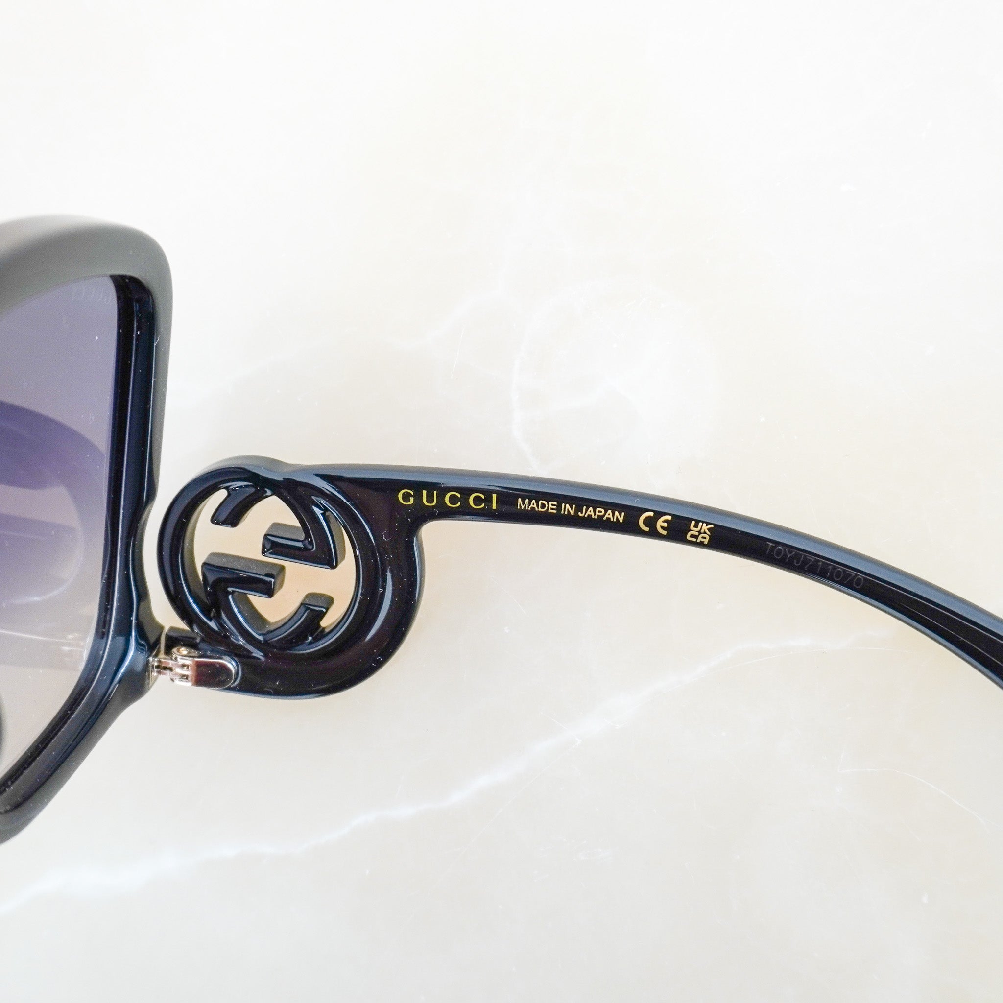 Gucci Oversized Square Sunglasses in Black (RRP £330) | Authentic Preloved FINAL SALE