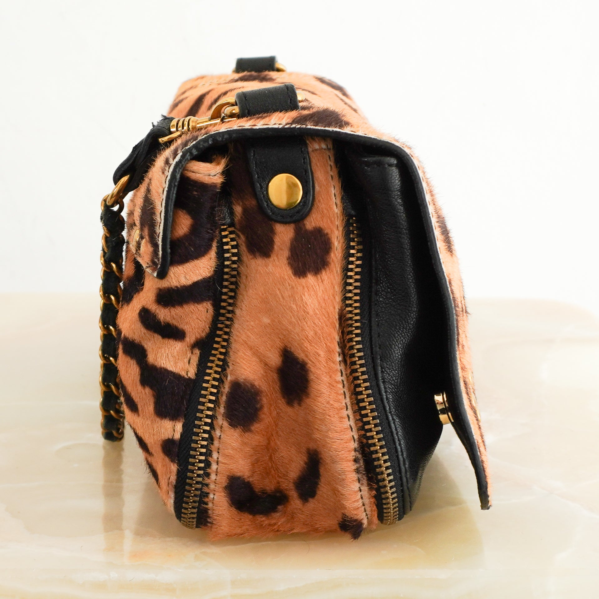 Jermone Dreyfuss Leopard Print Crossbody Bag RRP £850 | Authentic Preloved - Reloved Again