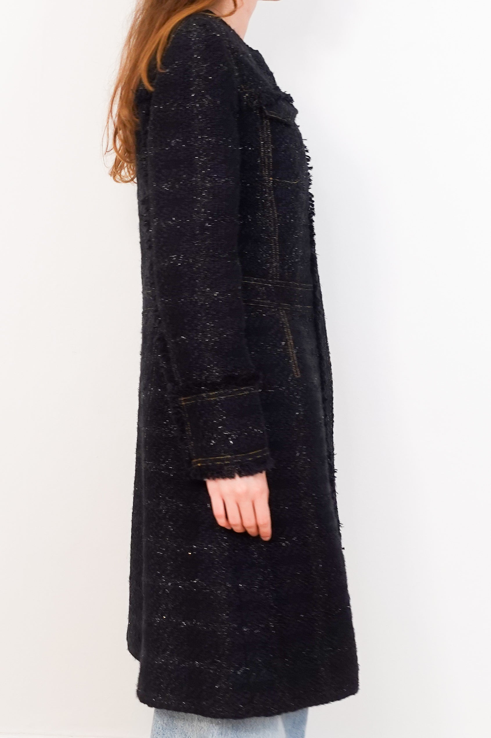 Boucle long coat RRP £325