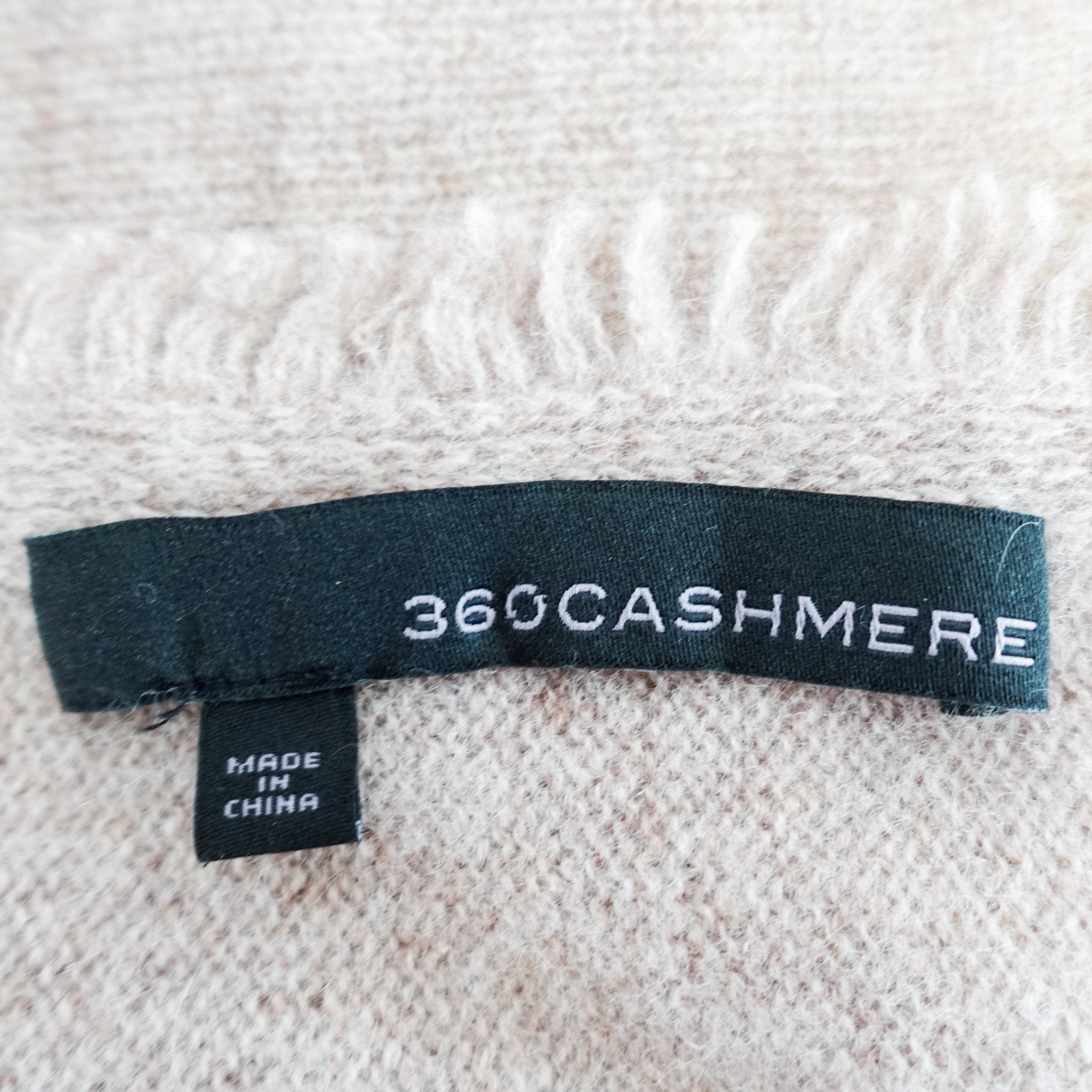 360Cashmere Beige Soft Cashmere Wrap RRP £250 | Authentic Preloved - Reloved Again