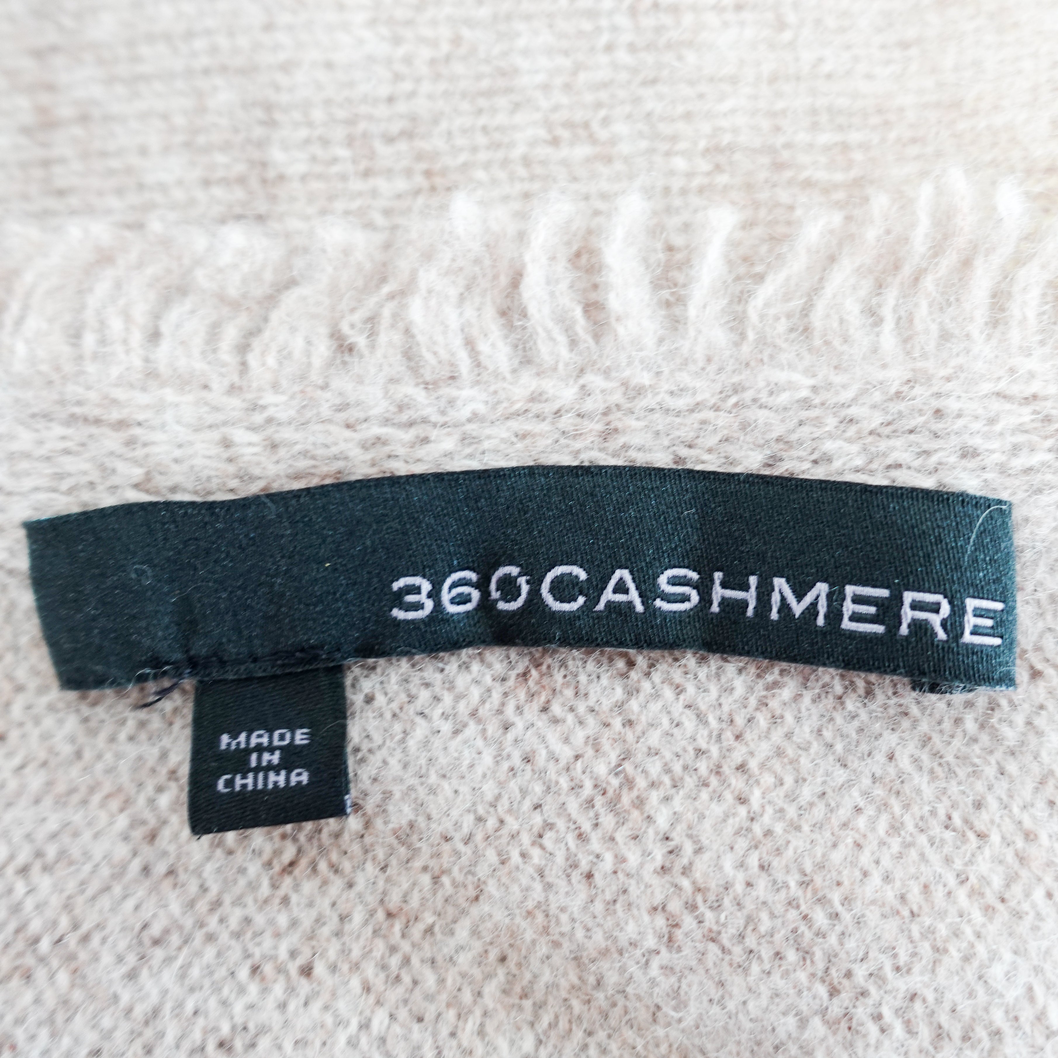360Cashmere Beige Soft Cashmere Wrap RRP £250 | Authentic Preloved