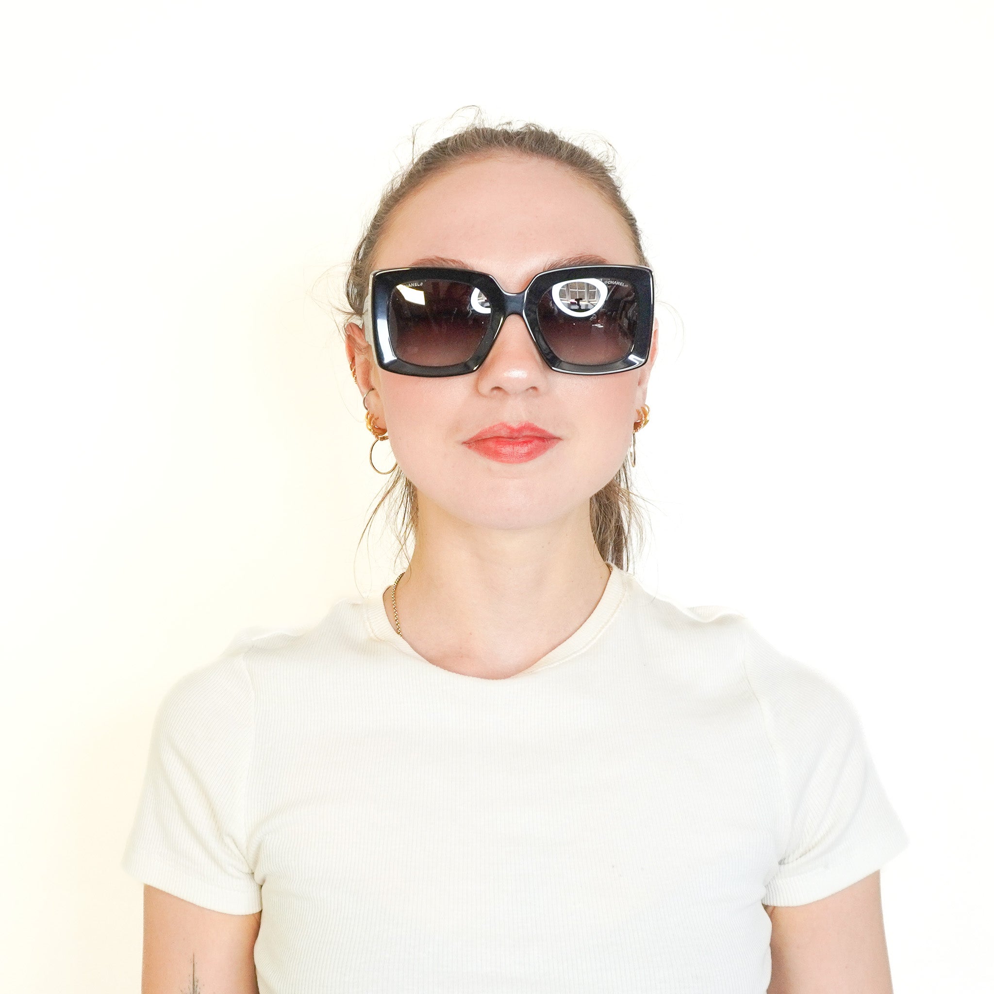 Chanel Oversized Sunglasses in Black (RRP £358) | Authentic Preloved FINAL SALE