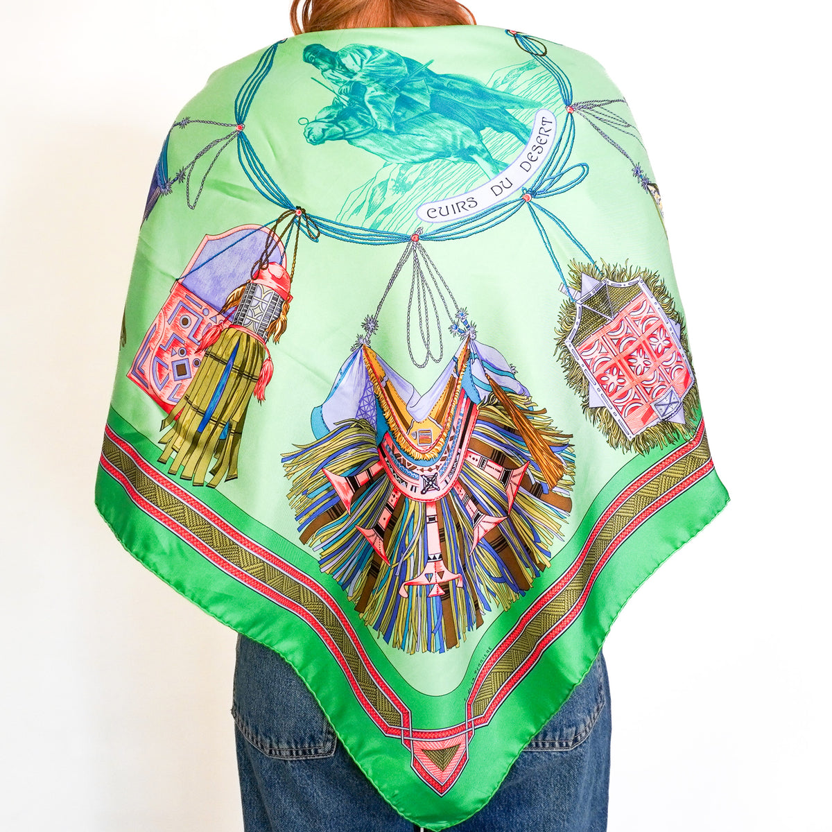 Hermes Cuirs du Desert Carré 90 Twill Scarf (RRP £520) | FINAL SALE Authentic Preloved