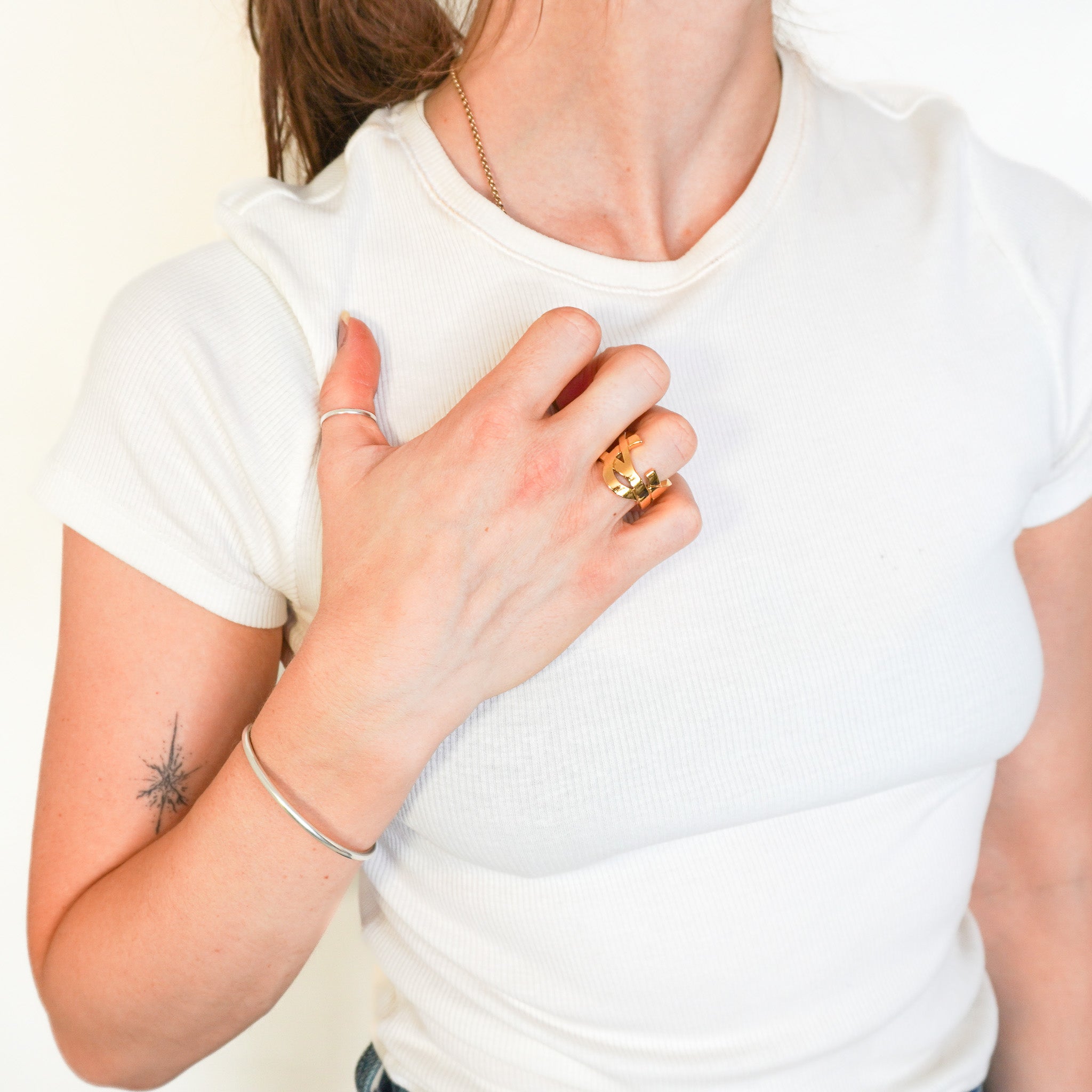 YSL Cassandre Ring in Gold – Size 6 (RRP £265) | Authentic Preloved FINAL SALE