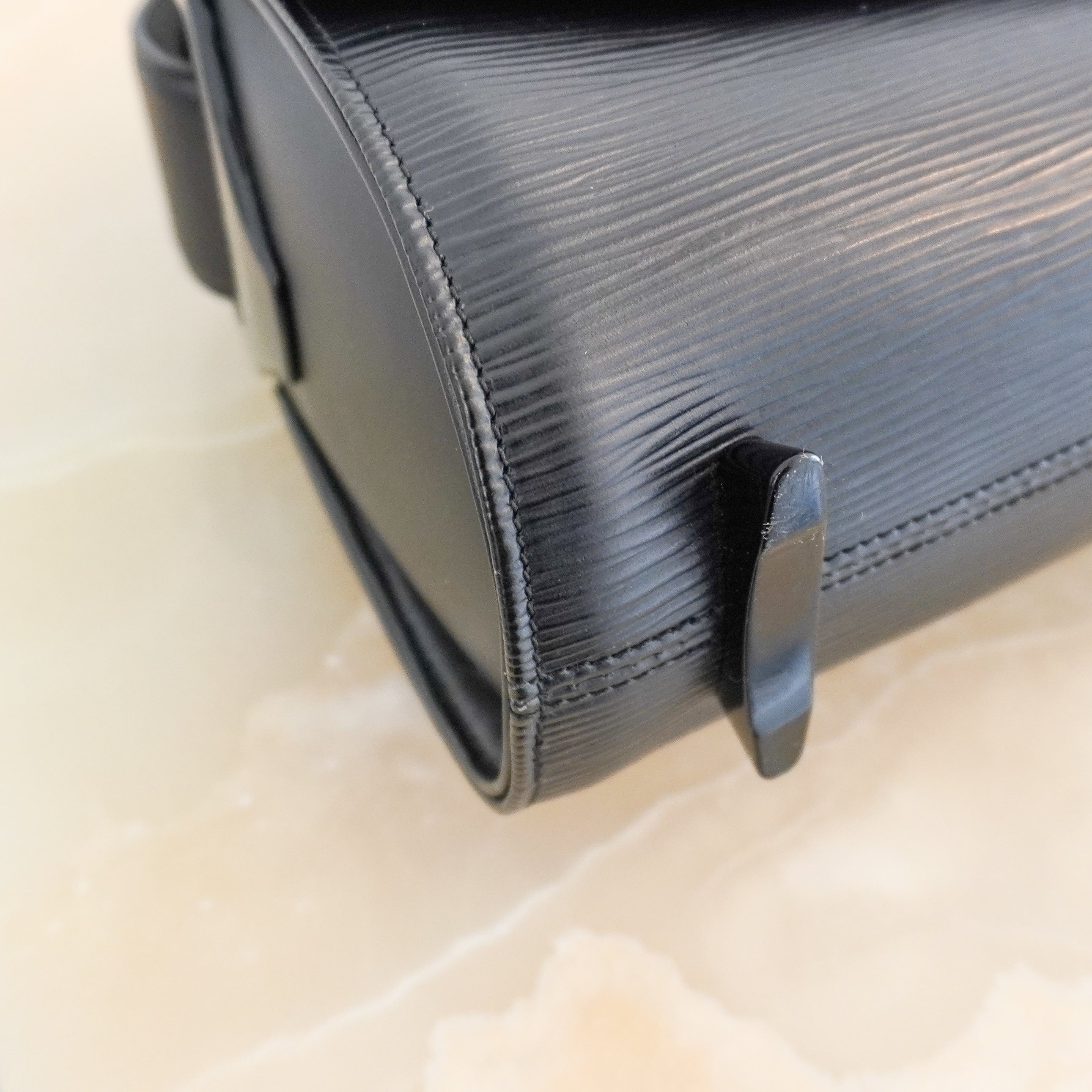 Louis Vuitton Black Epi Nocturne PM Shoulder Bag (RRP £1050) | Authentic Preloved