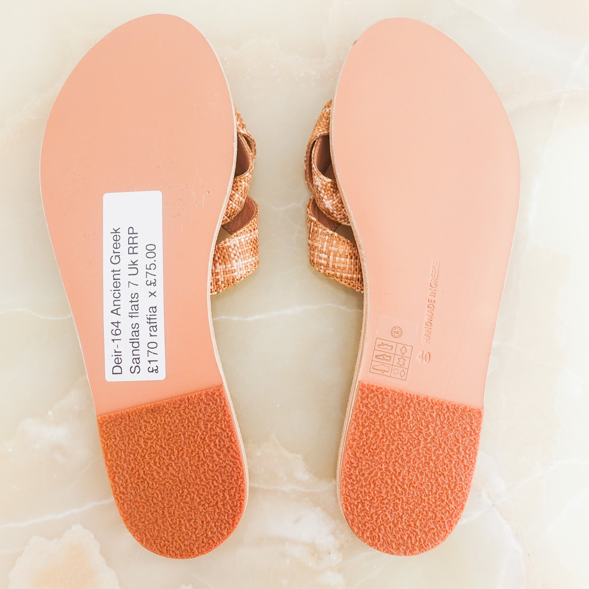 Flat slip on sandals RRP £170