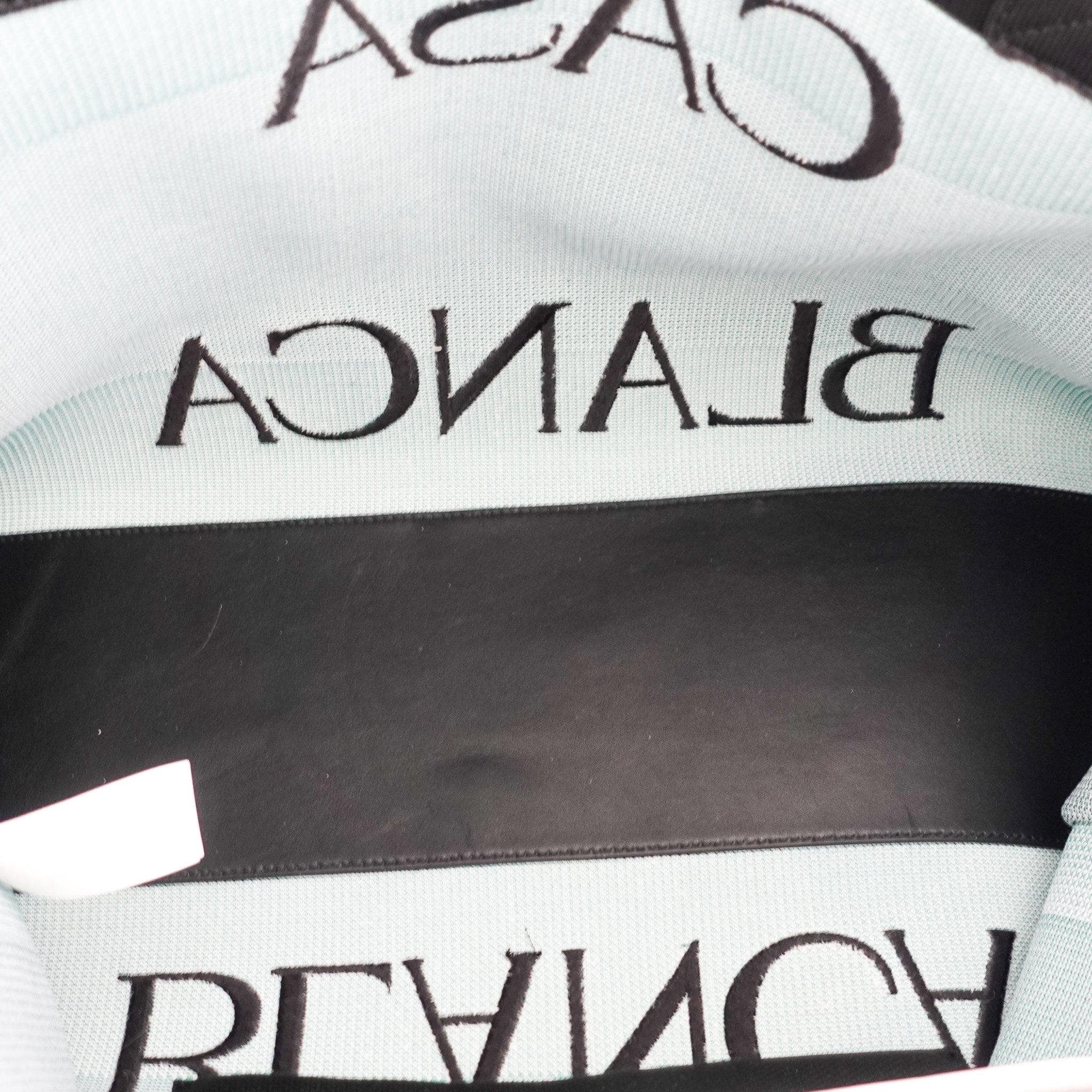 Casa Blanca Paris White, Green & Black Tote Bag RRP £1,200 | Authentic Preloved - Reloved Again