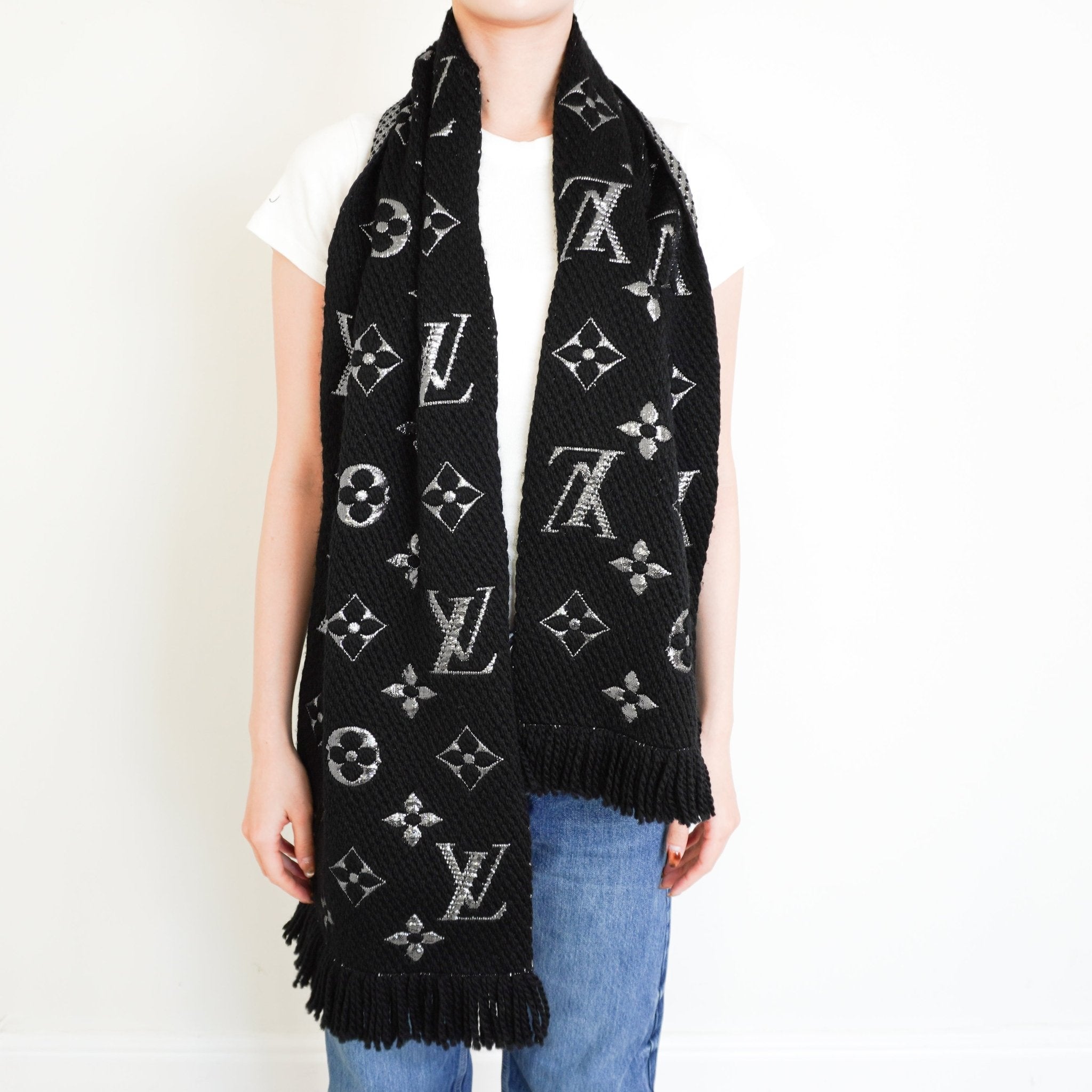 Louis Vuitton Logomania Shine Scarf RRP £510| Authentic Preloved - Reloved Again