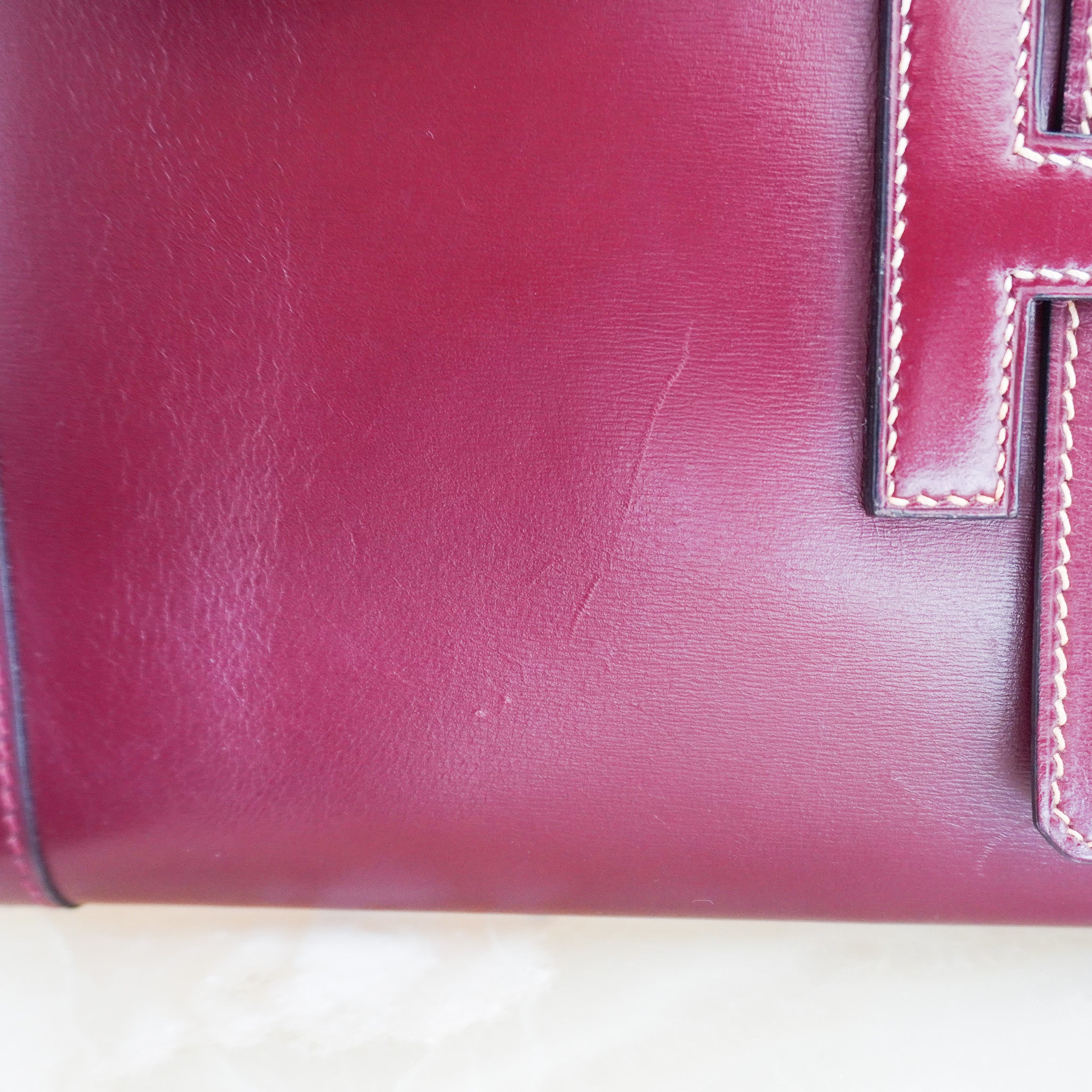 Hermes Jige 29 Clutch in Rouge H | Authentic Preloved - Reloved Again