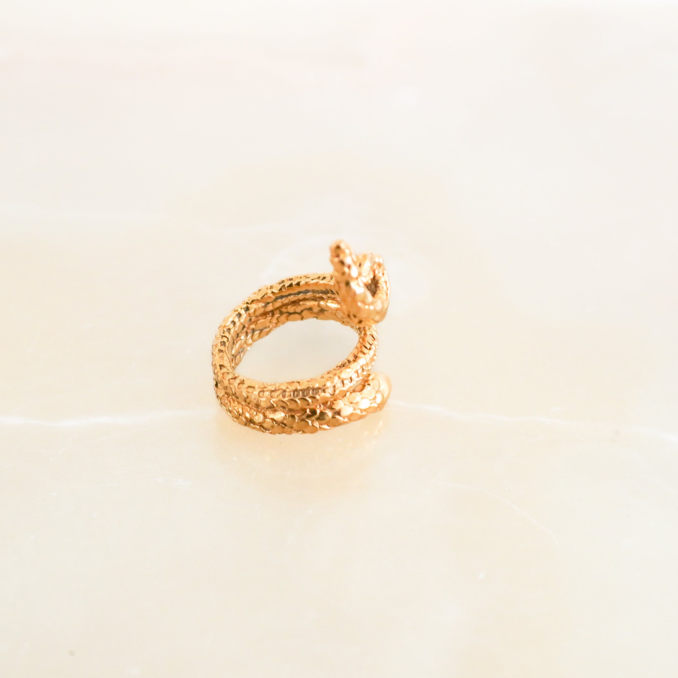 Ami Blastock Gold-Tone Snake Ring (RRP £295) | Authentic Preloved FINAL SALE