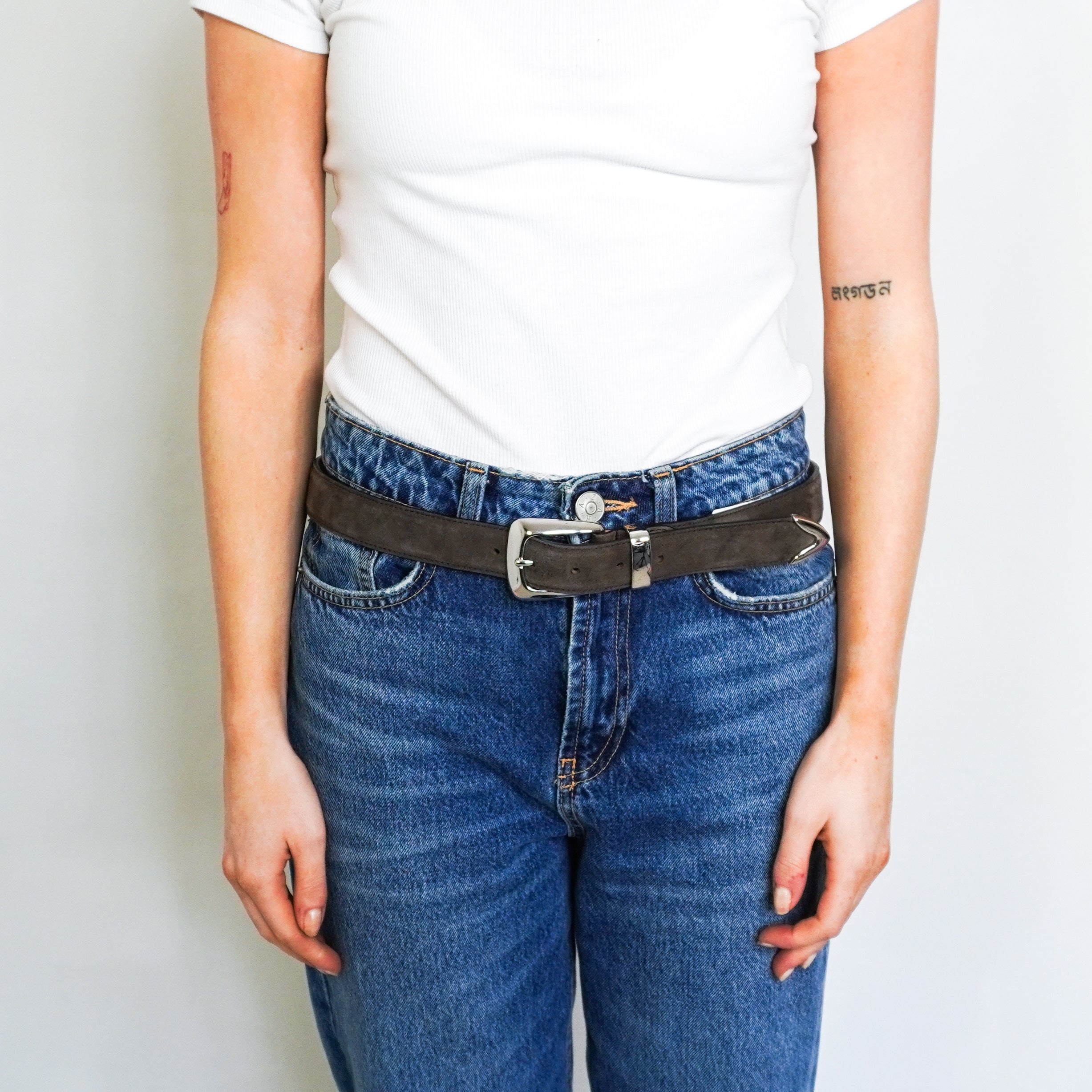 NEW Khaite Brown Suede Belt RRP £450 | Authentic Preloved FINAL SALE