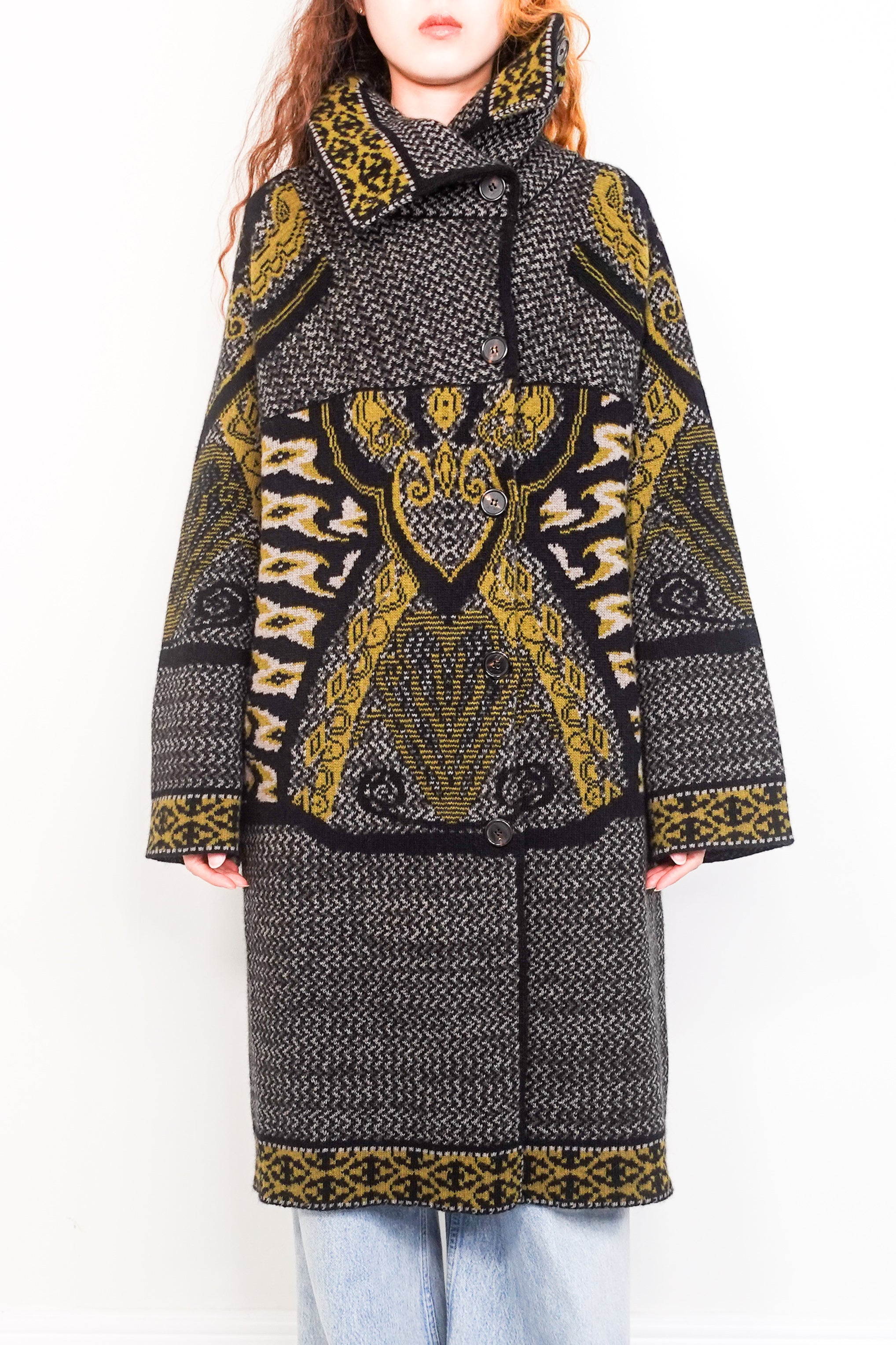 Wool Patterned Cardigan RRP £750