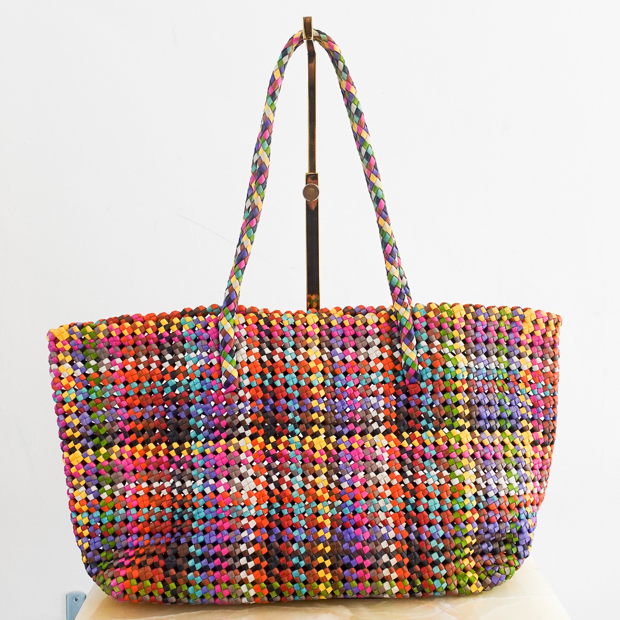 NEW Multicoloured basket bag RRP £450