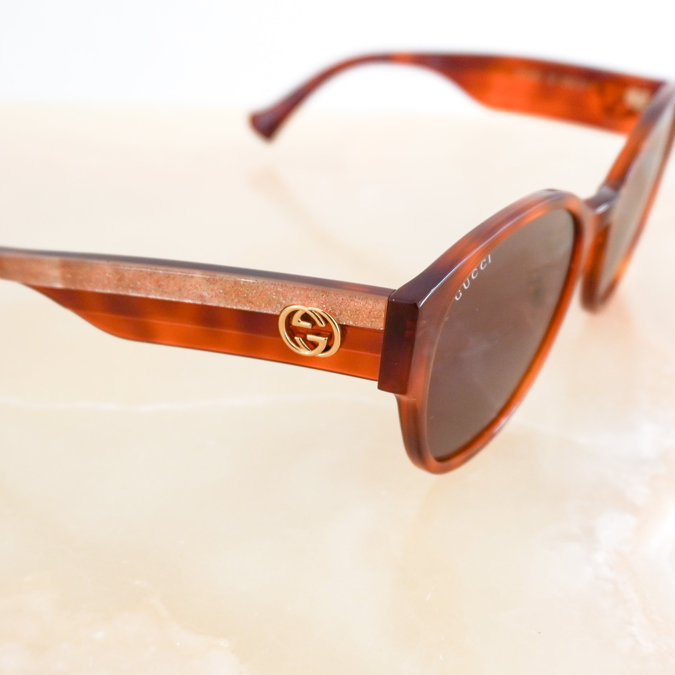 Gucci Web Brown Havana Sunglasses - GG1304SK 004 (RRP £400) | Authentic Preloved FINAL SALE