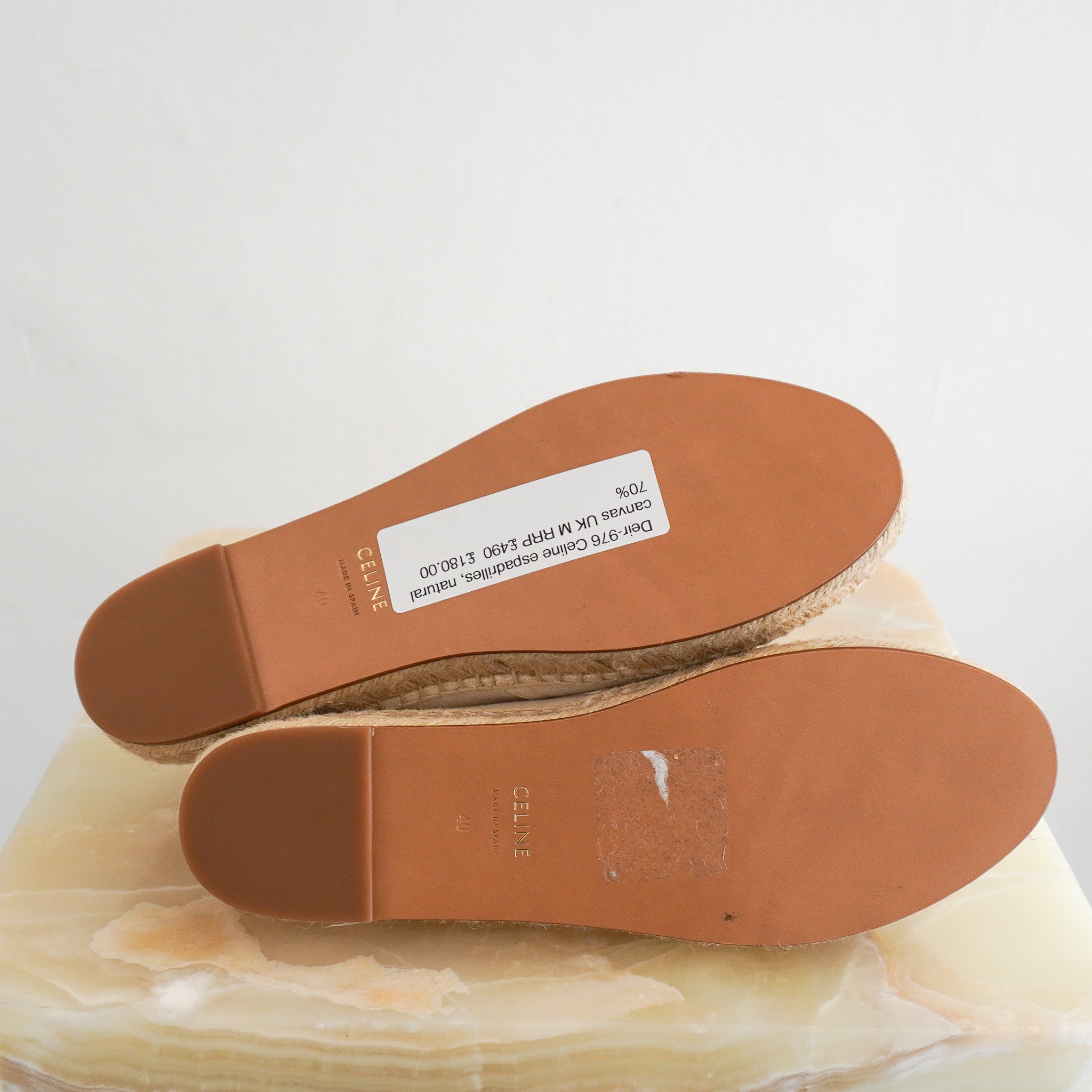 NEW Celine Natural Canvas Espadrilles RRP £490 | Authentic Preloved