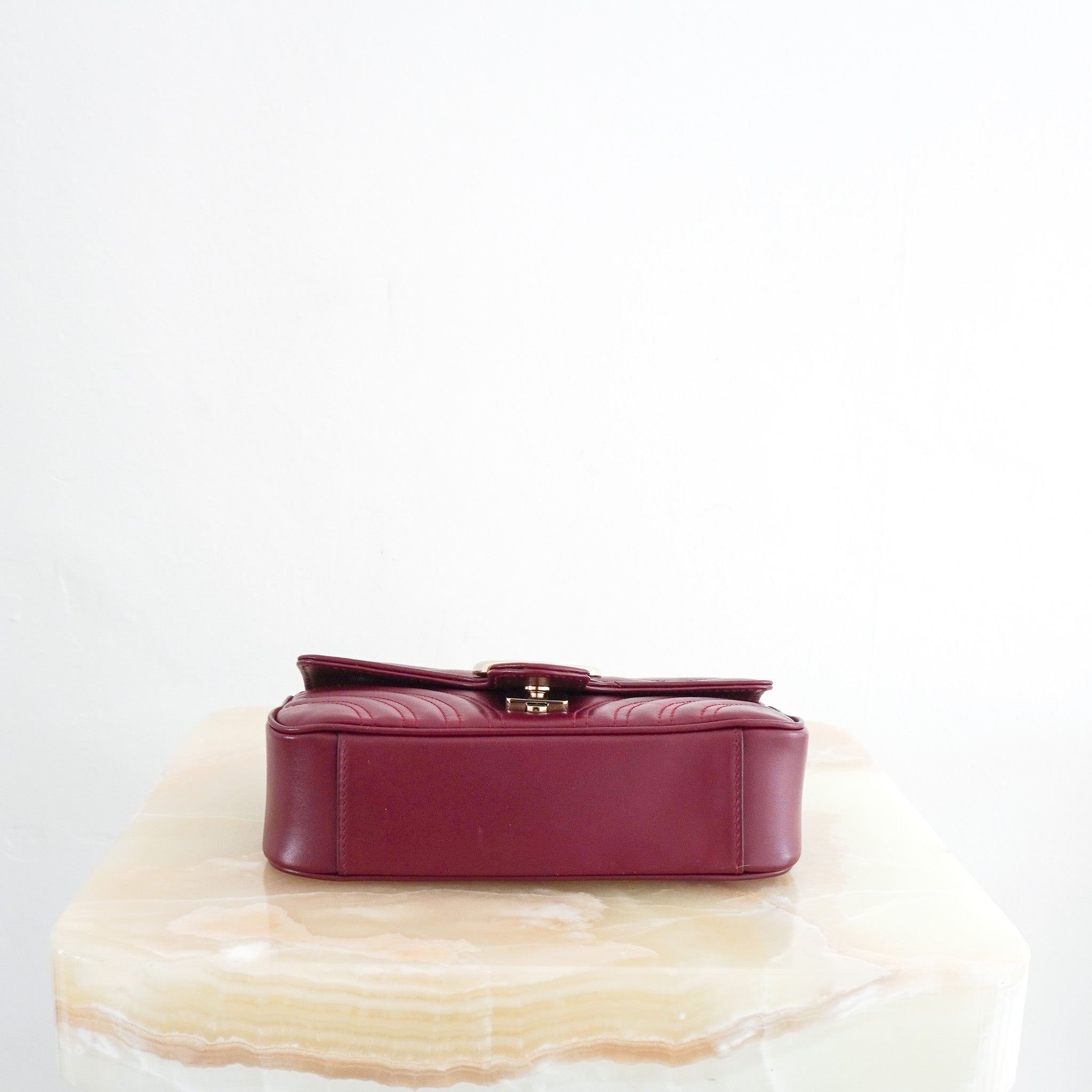Gucci GG Marmont Small Bag in Rosso Ancora RRP £1890 | Authentic Preloved - Reloved Again